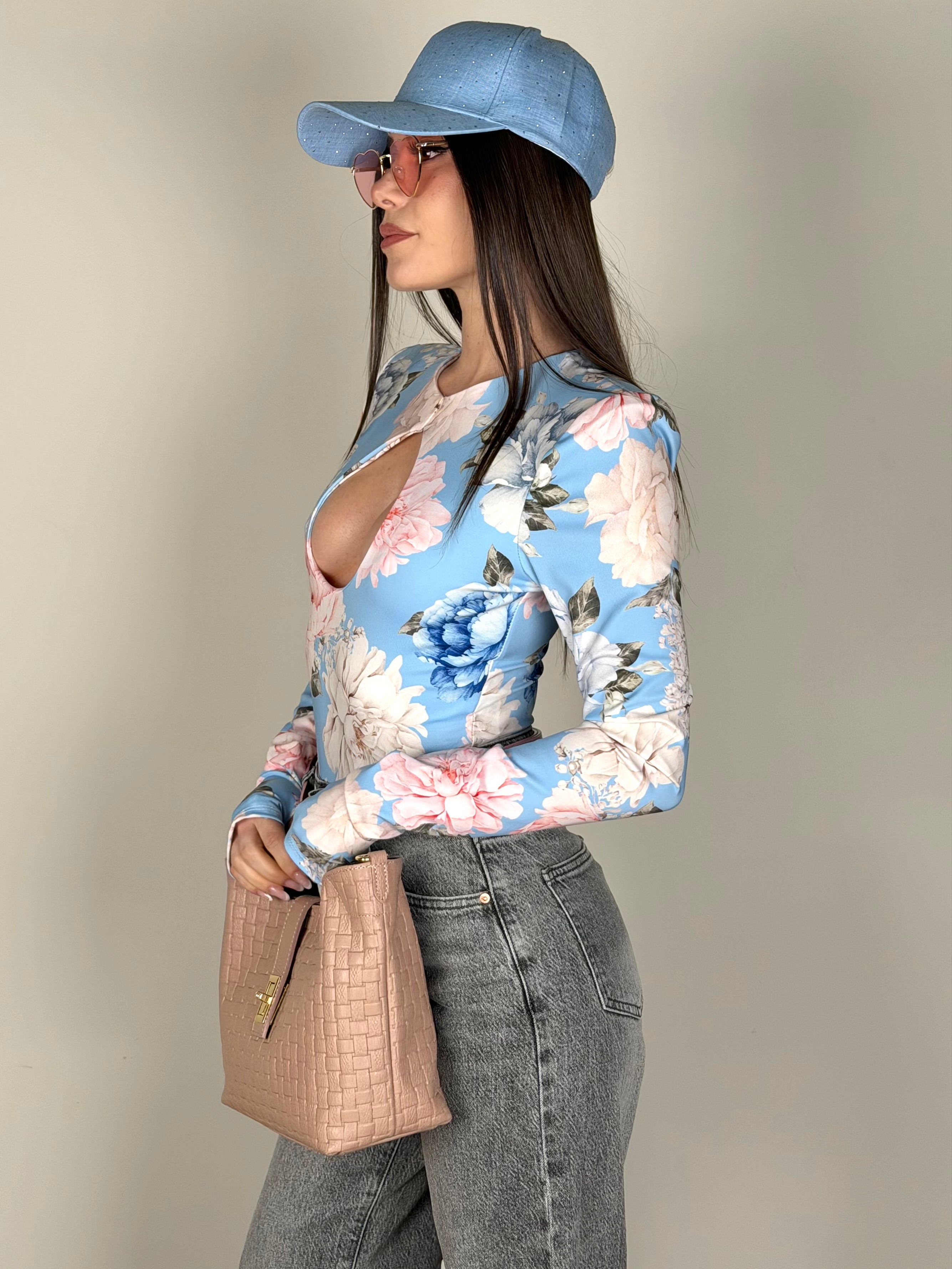 Body oblò primavera celeste