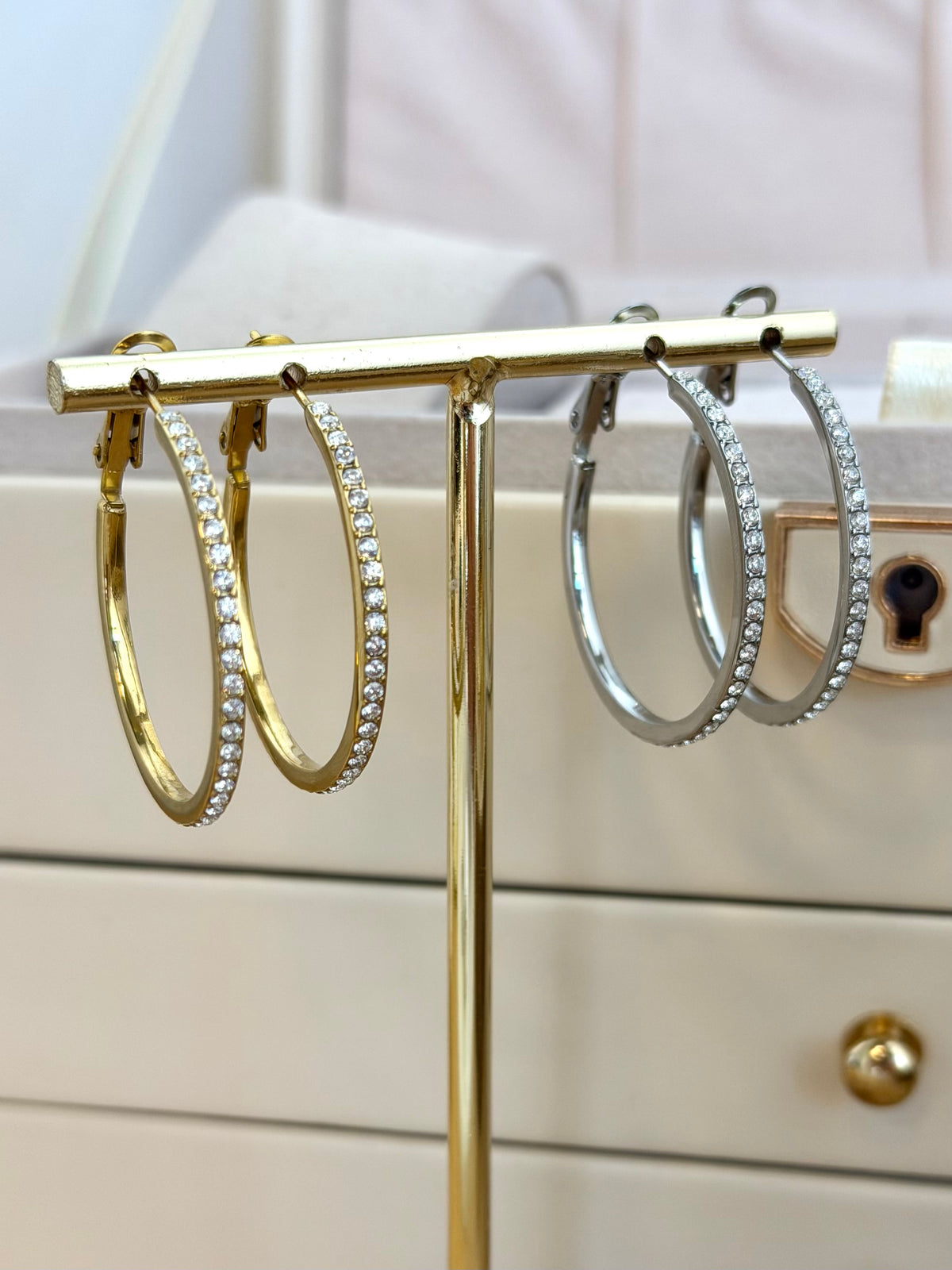 Orecchini cerchio Classic zircone - collezione diamond