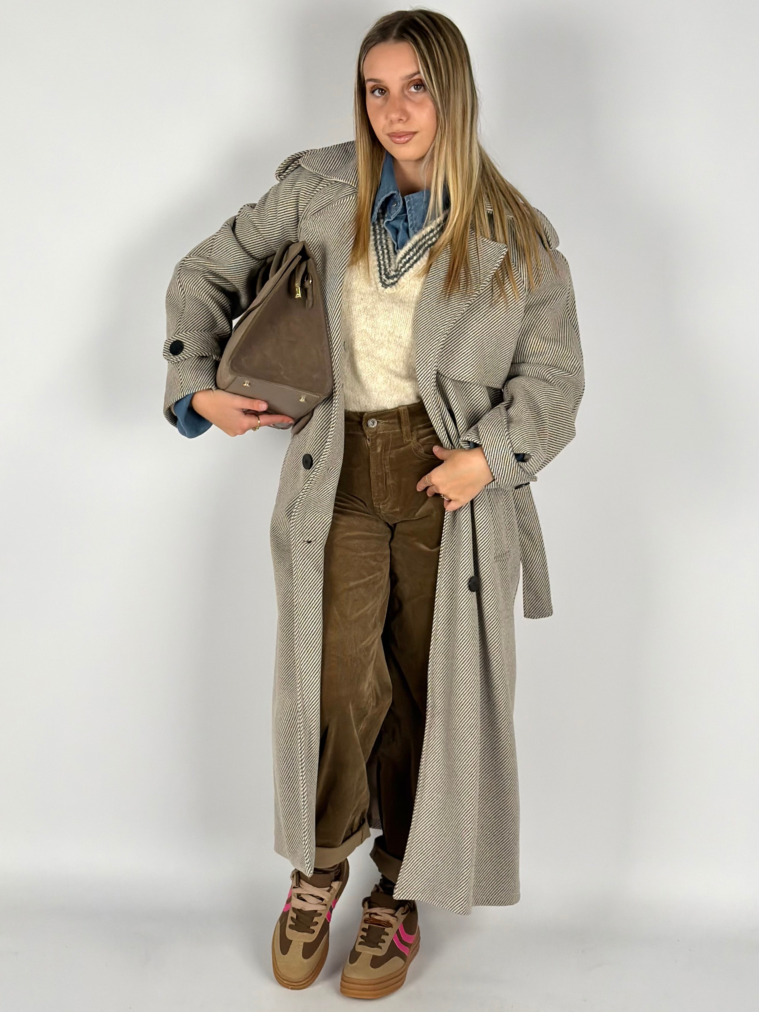 Cappotto Hanita tabacco