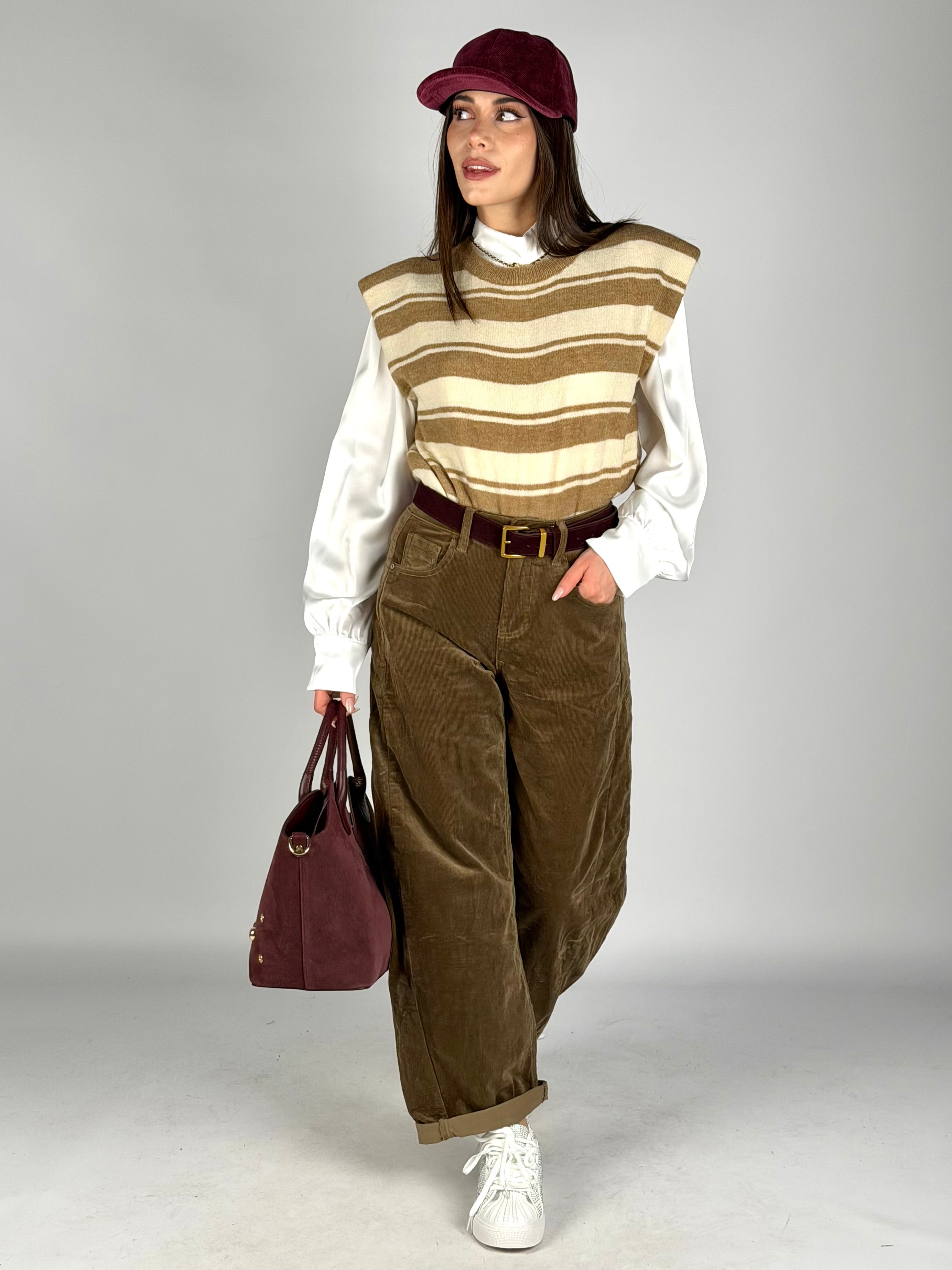 Jeans ballon velluto