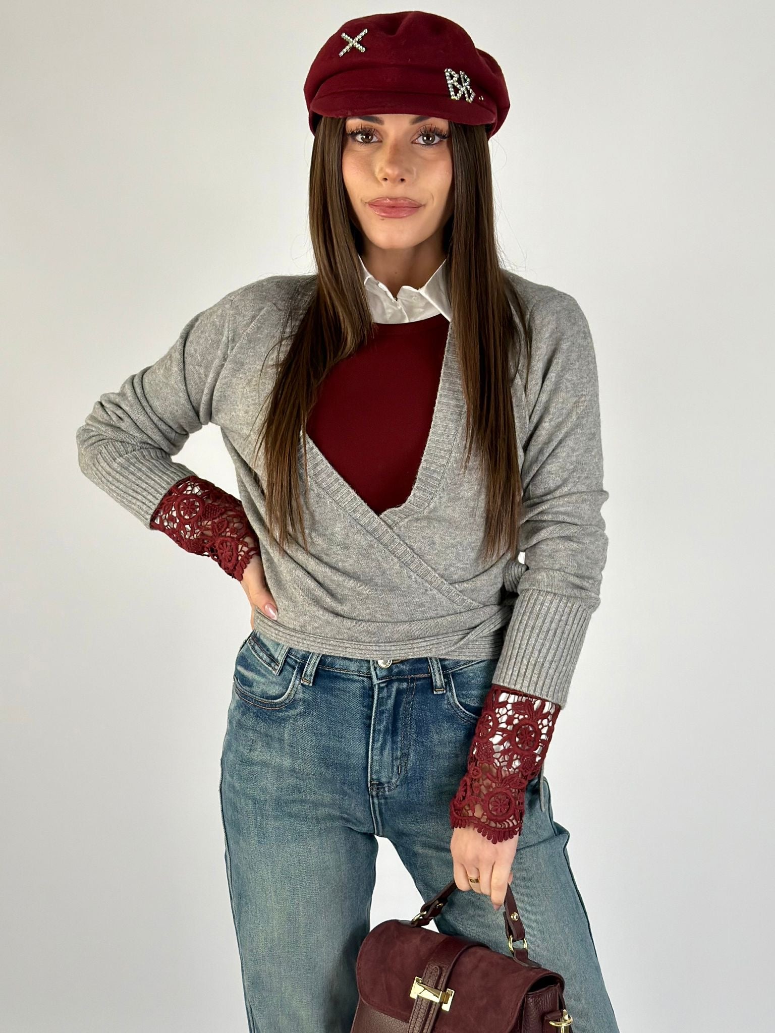 Maglia scaldacuore grigio