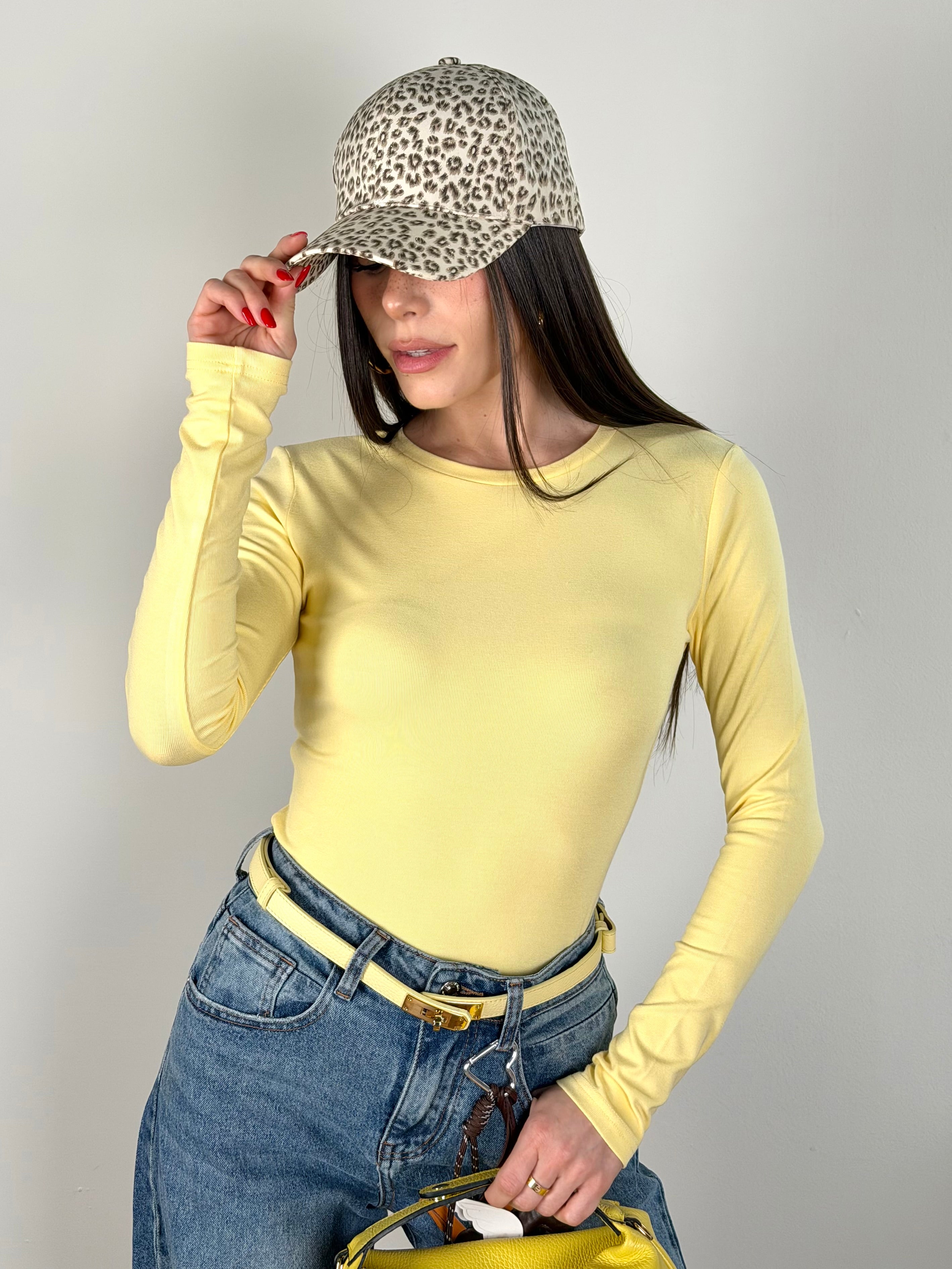 Maglia basic gialla