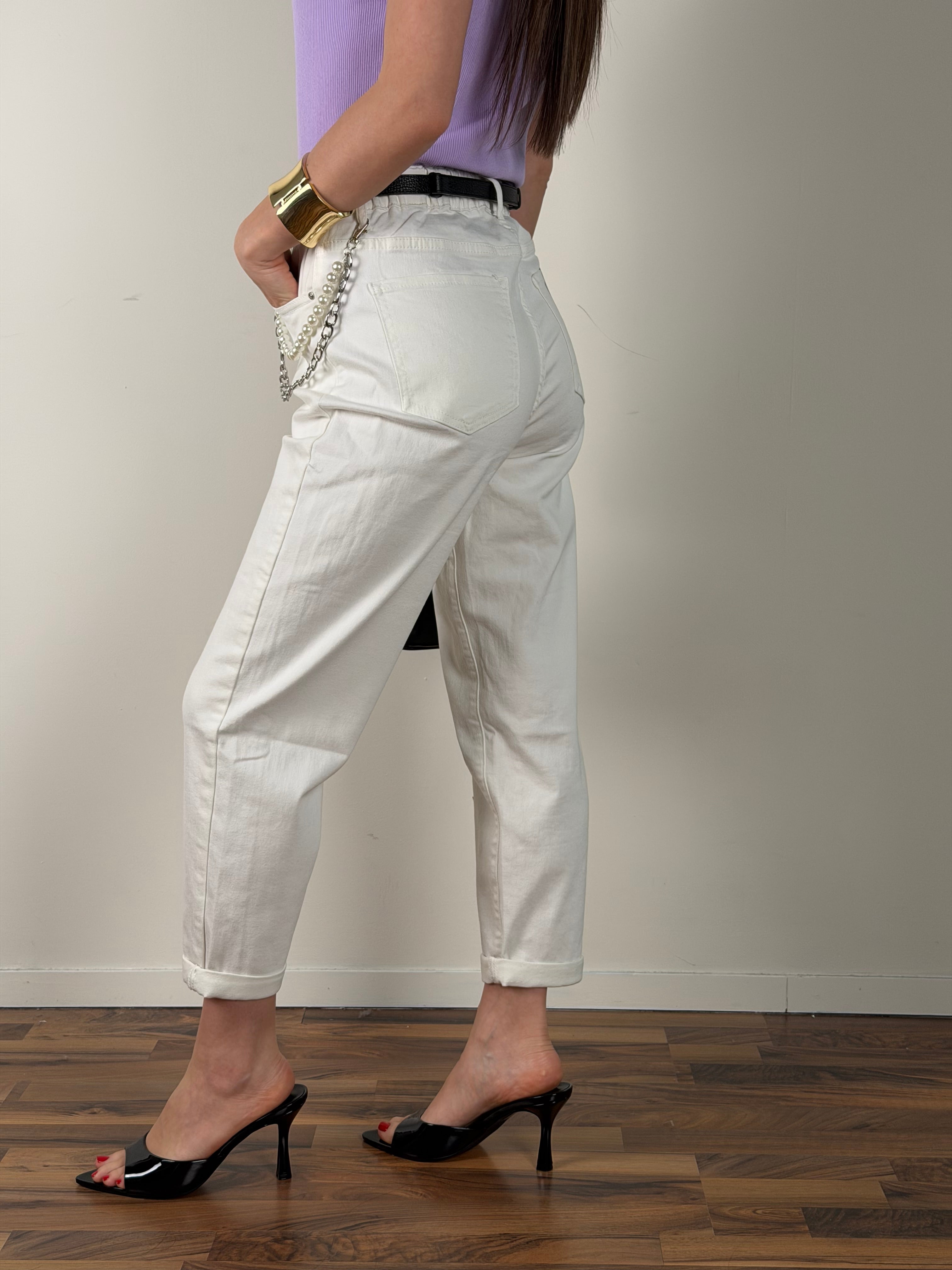 Jeans Chérie bianco