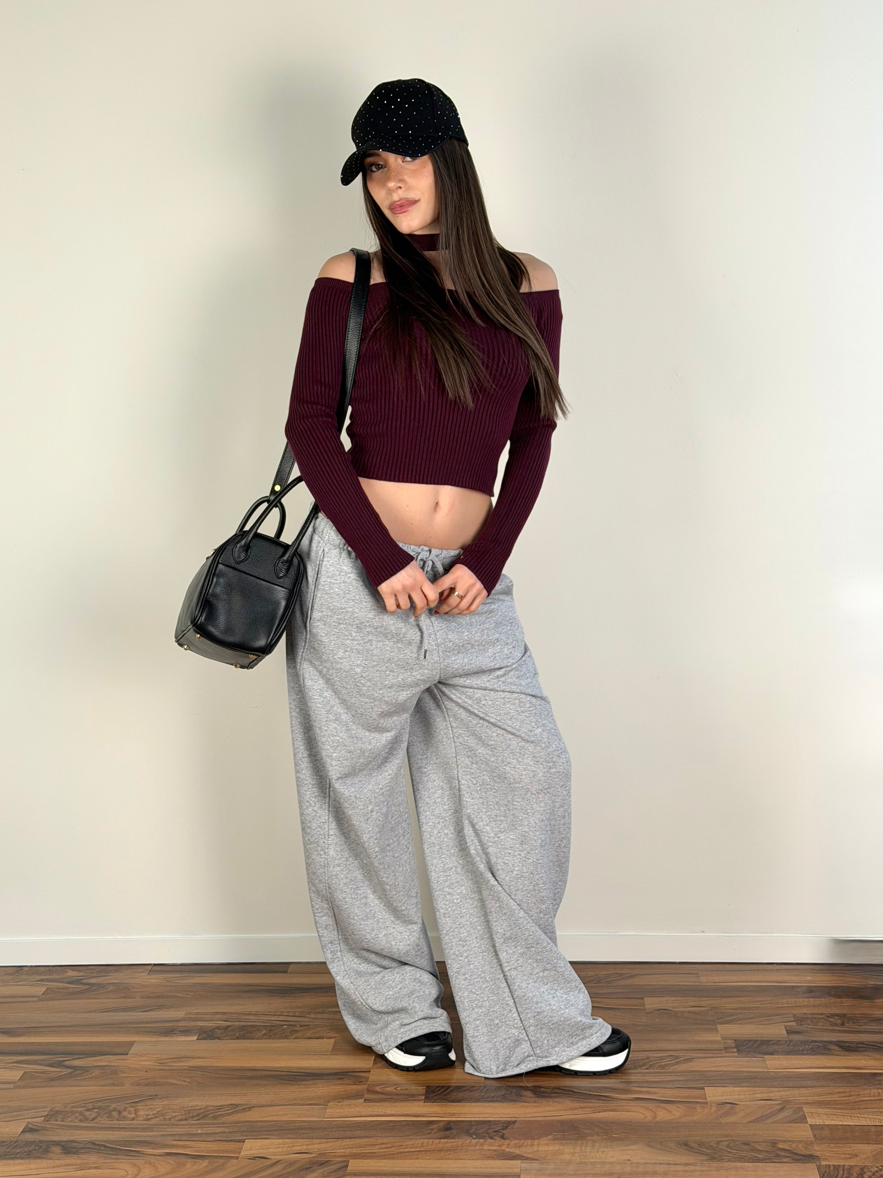 Pantalone tuta City grigio