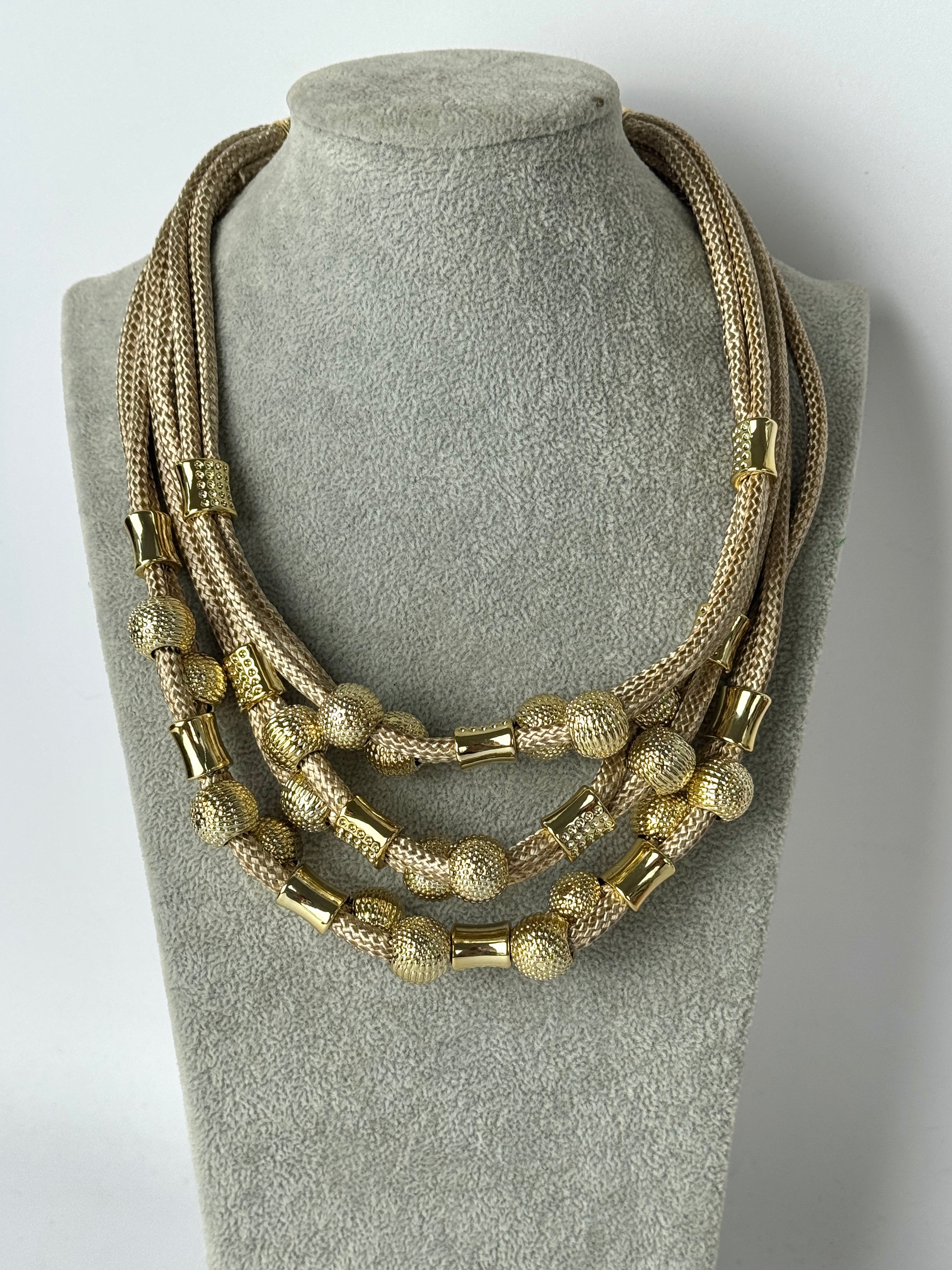 Collana sfere oro - 2 colori