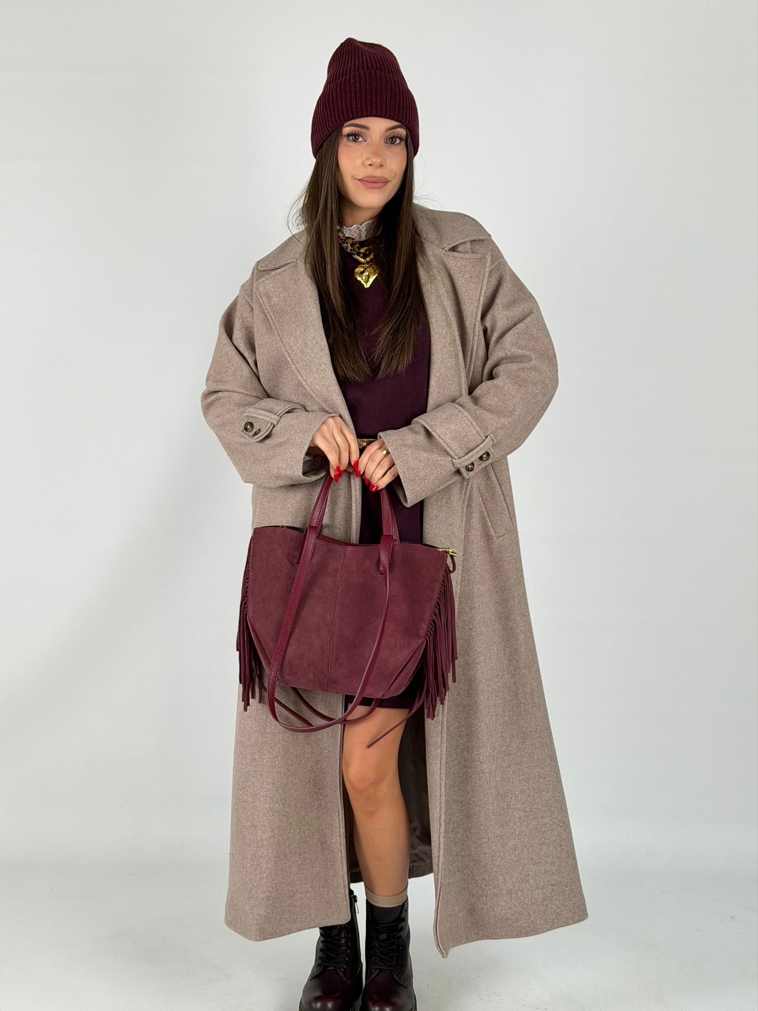 Maxi cappotto ASIA beige