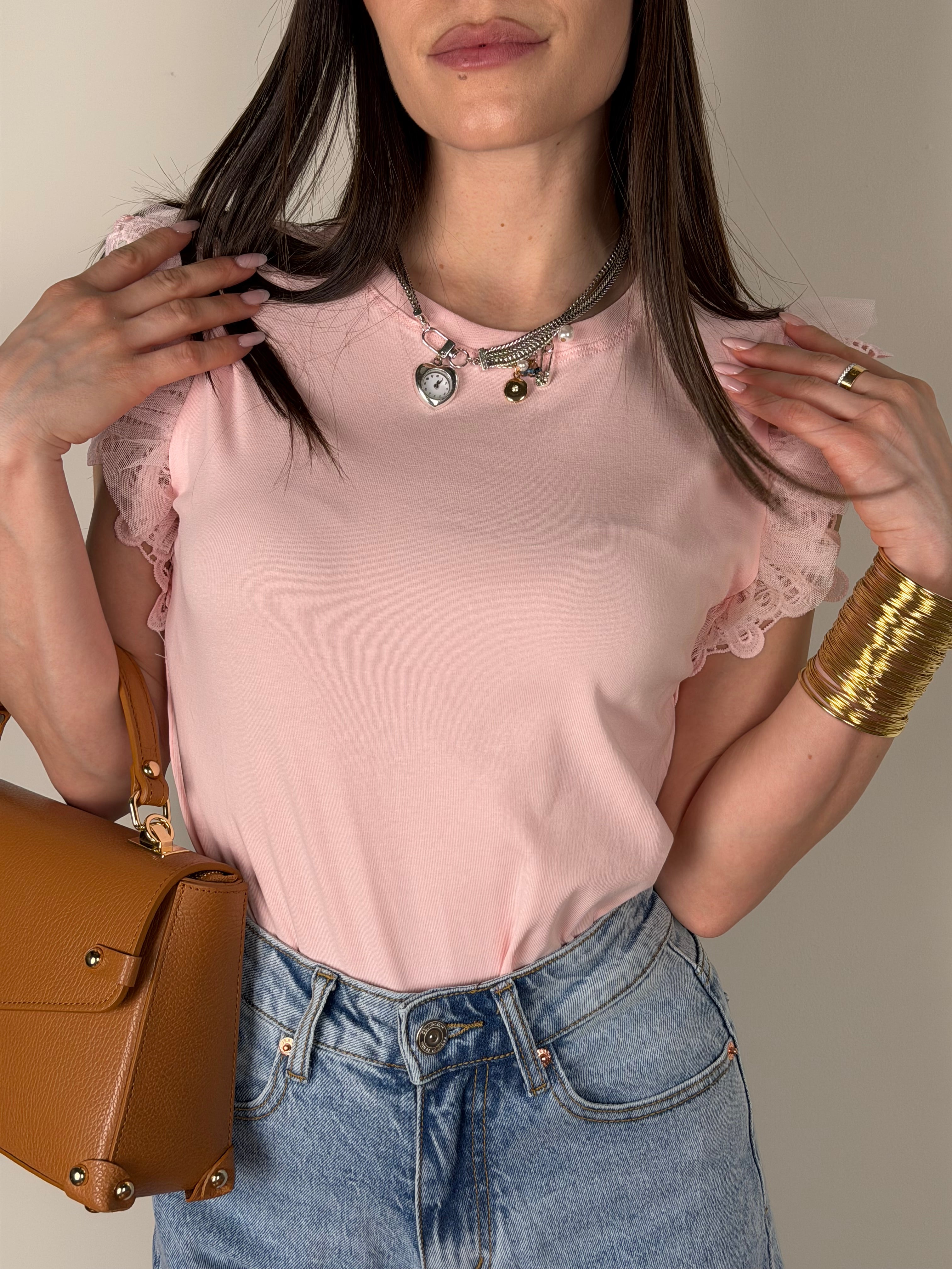 T-shirt Barcellona rosa