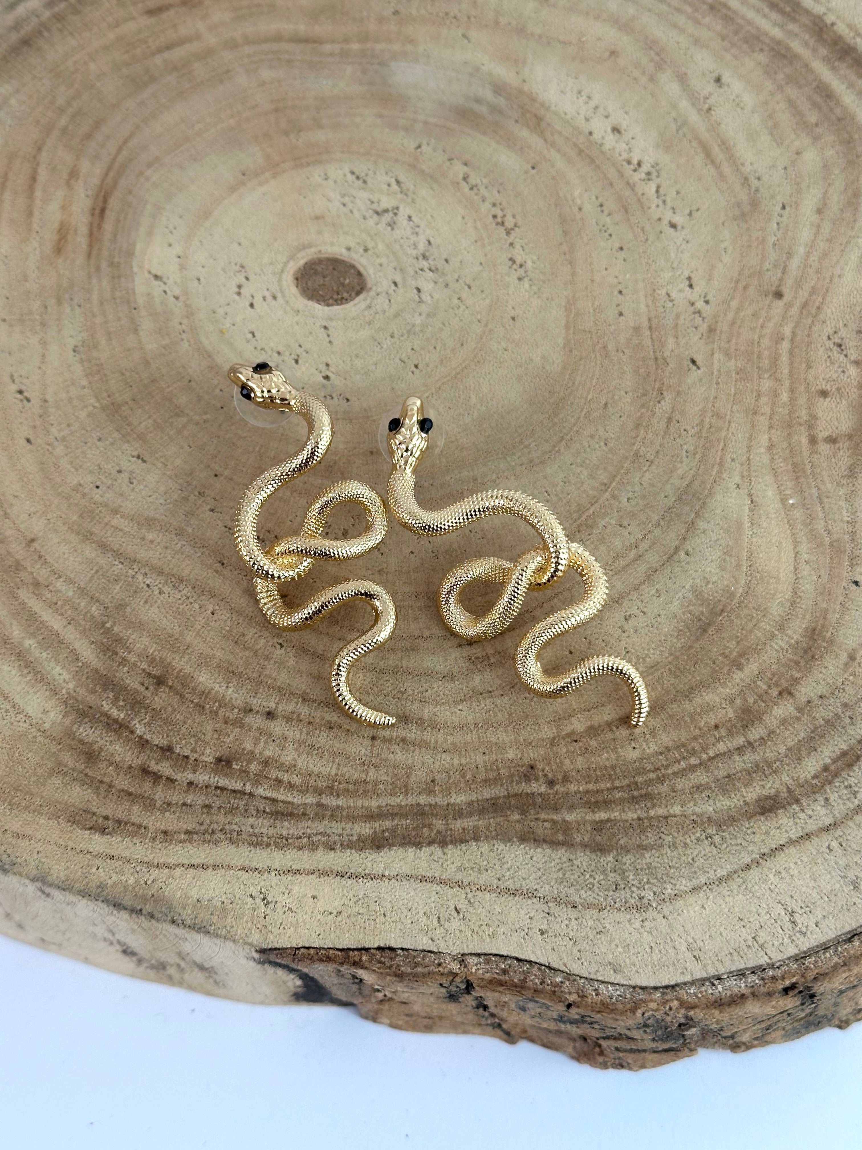 Orecchini serpe maxi