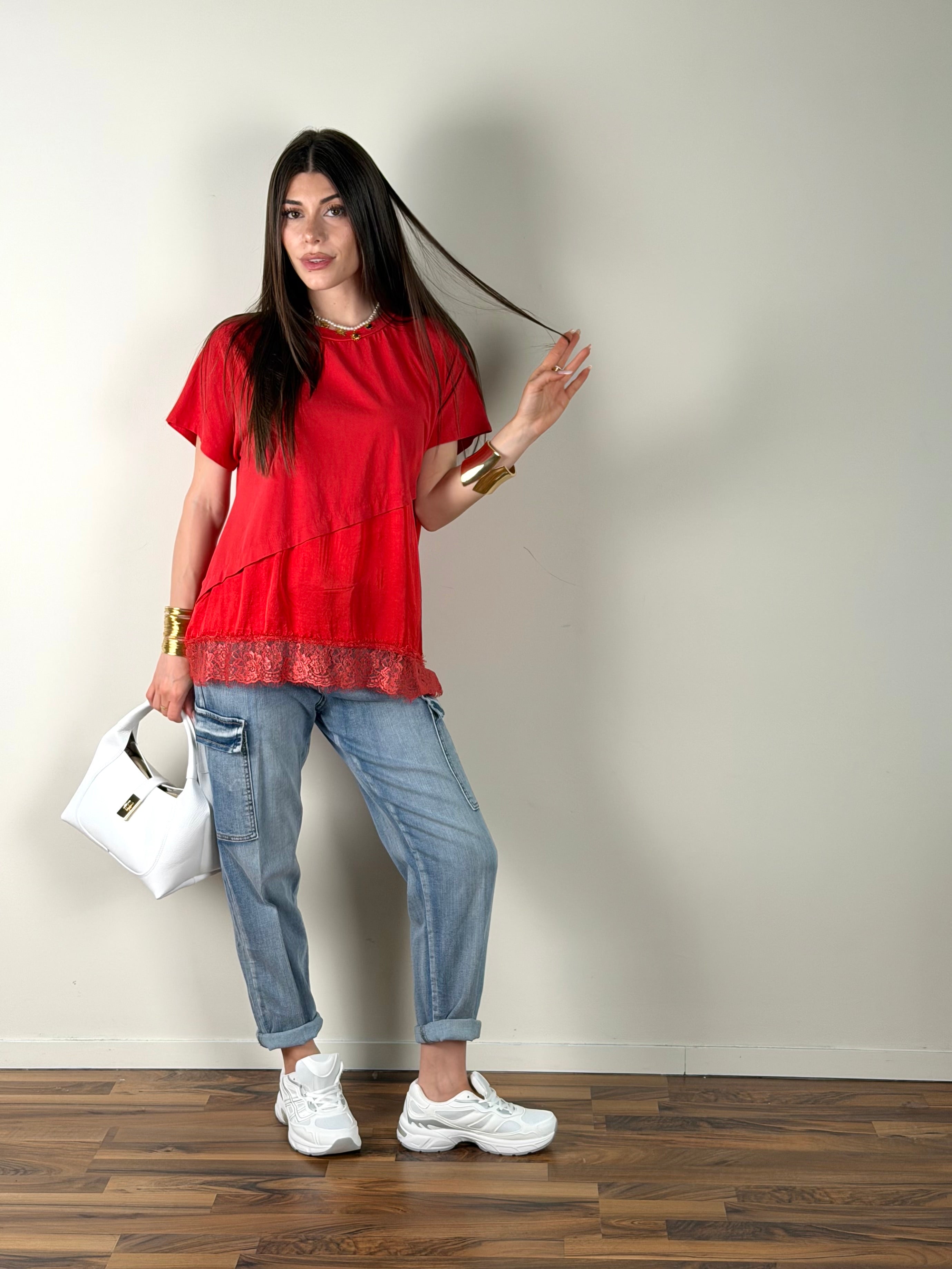 Maglia Bonnie corallo
