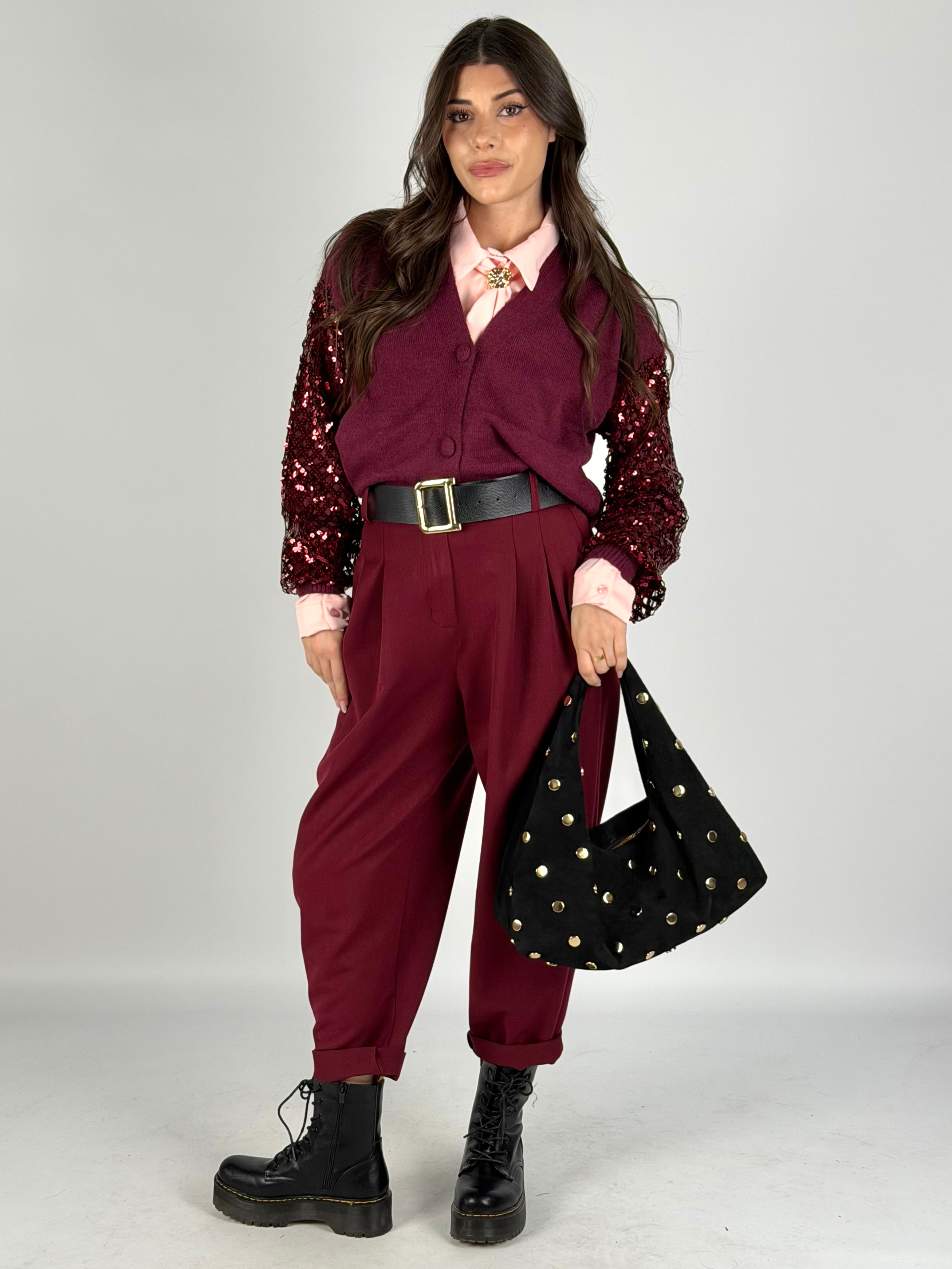 Maglia Brenda bordeaux