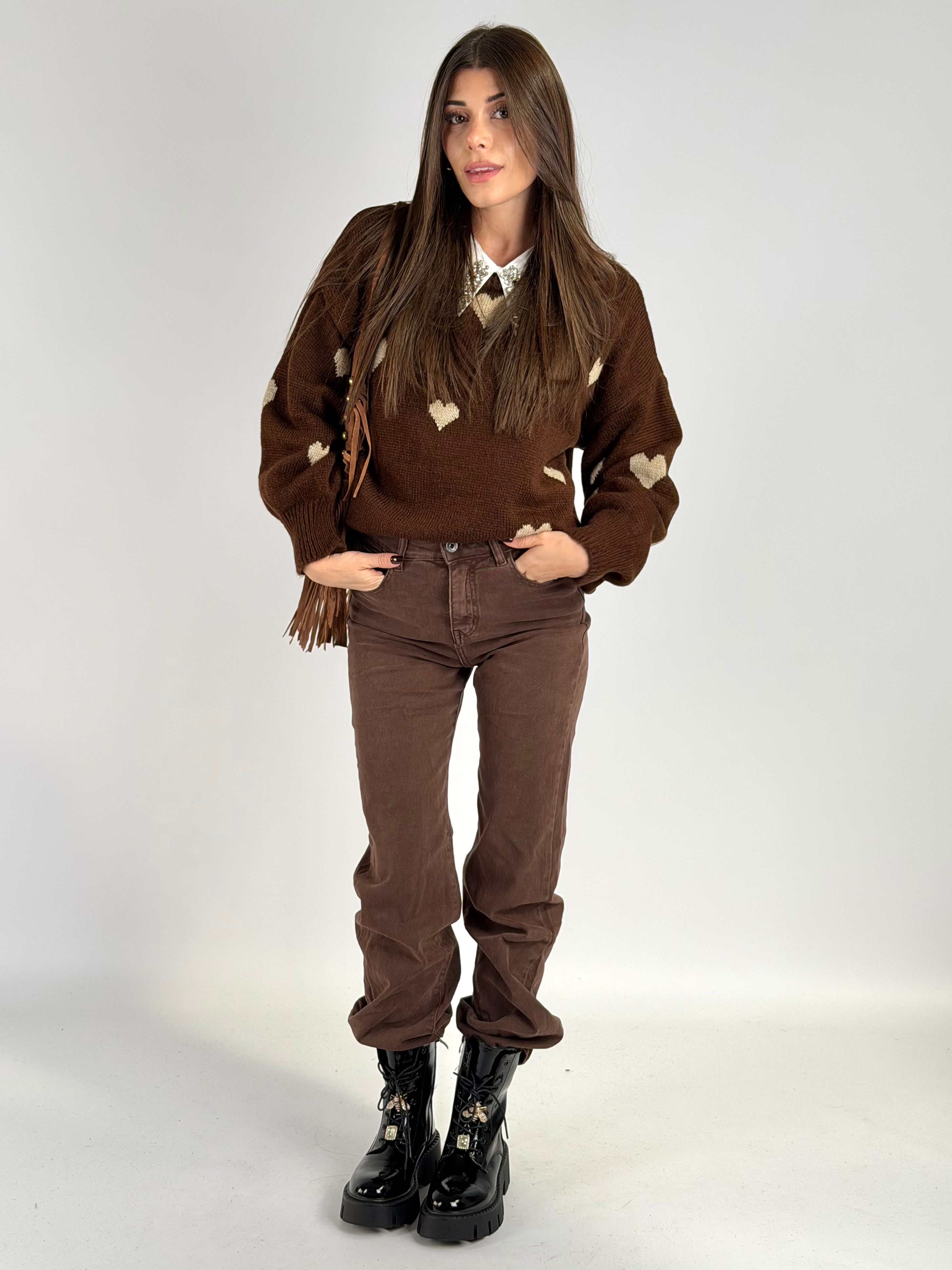 Jeans romantica moro