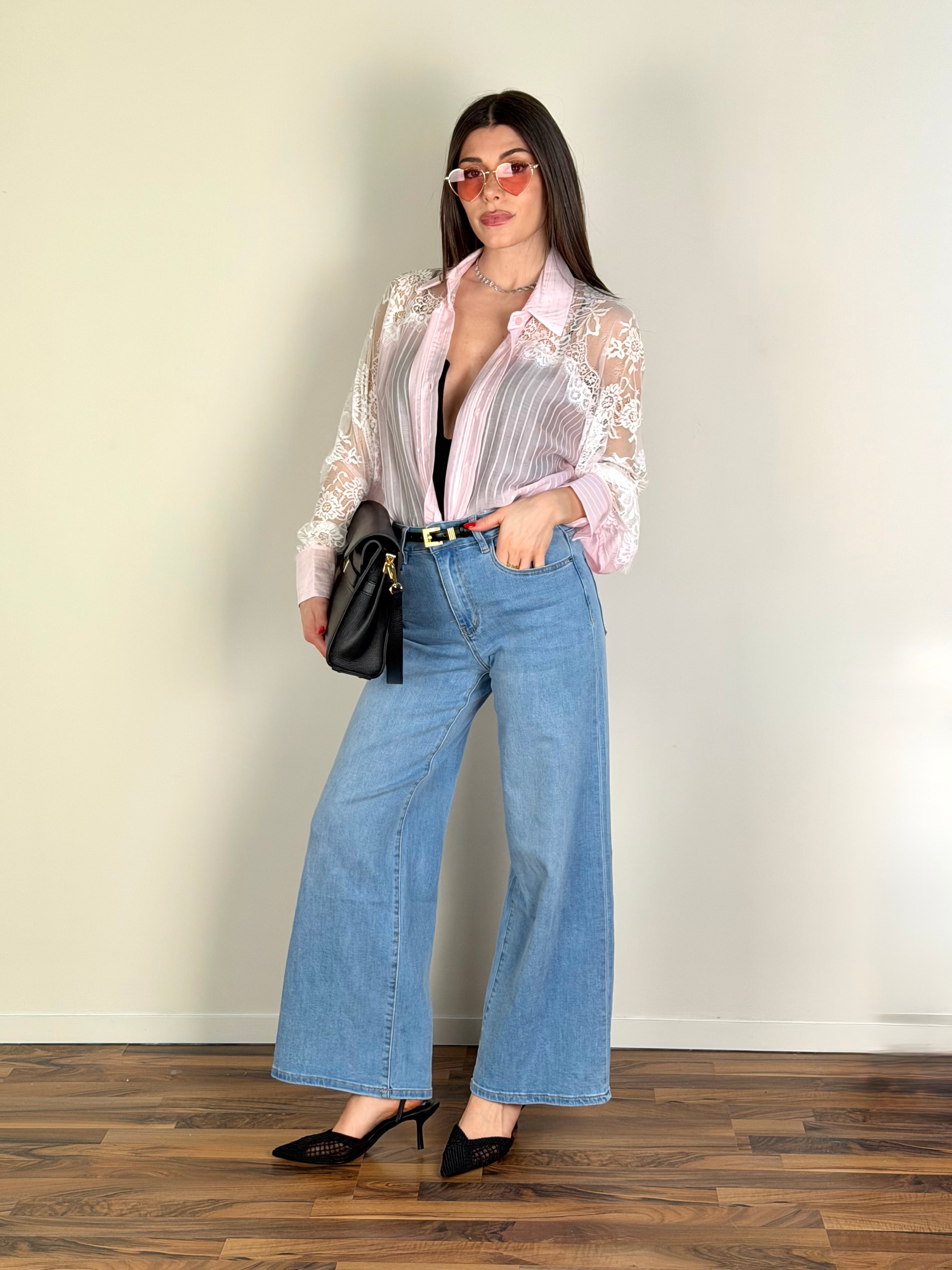 Camicia Baby-doll rosa