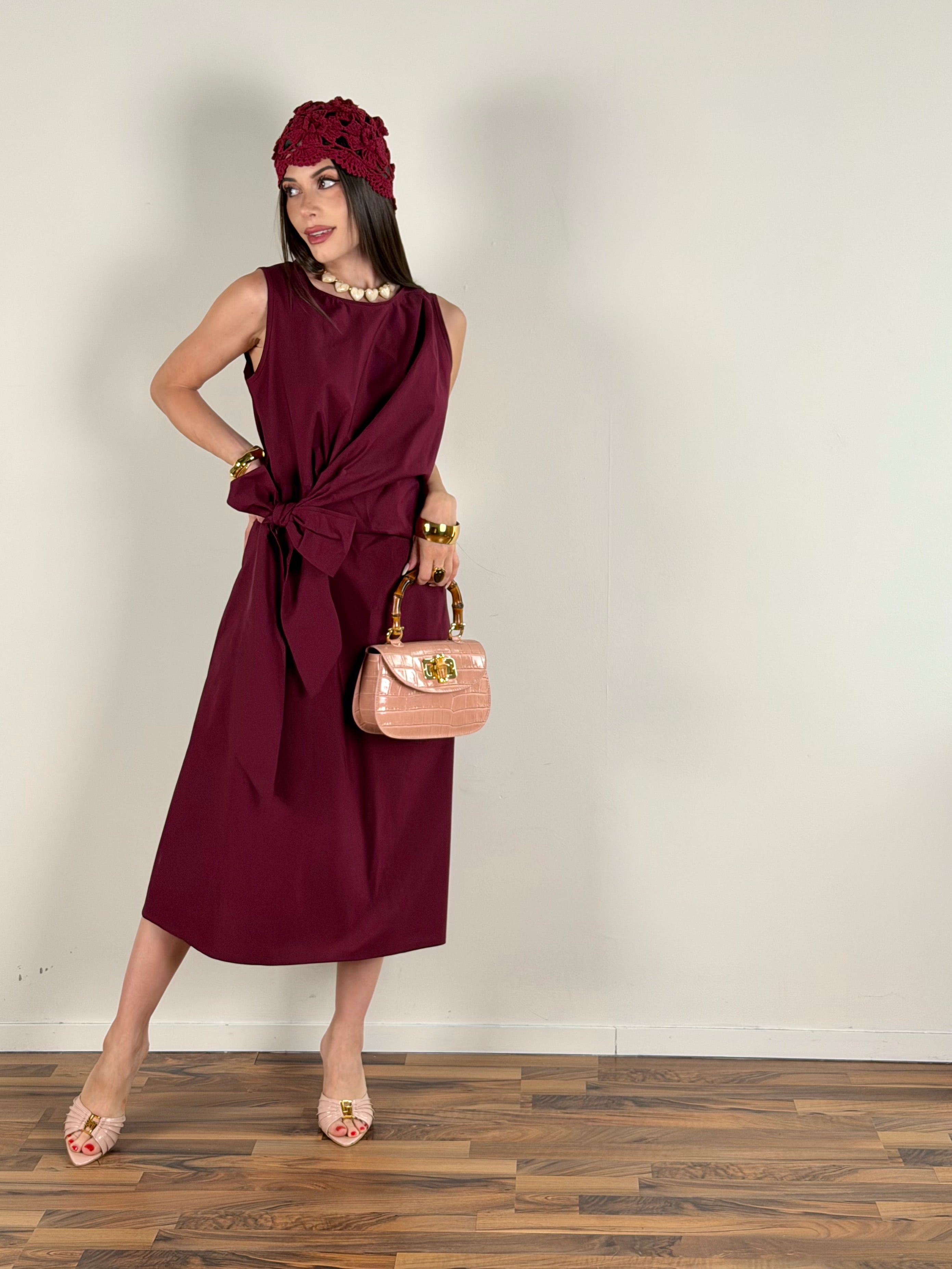 Abito Ingrid bordeaux
