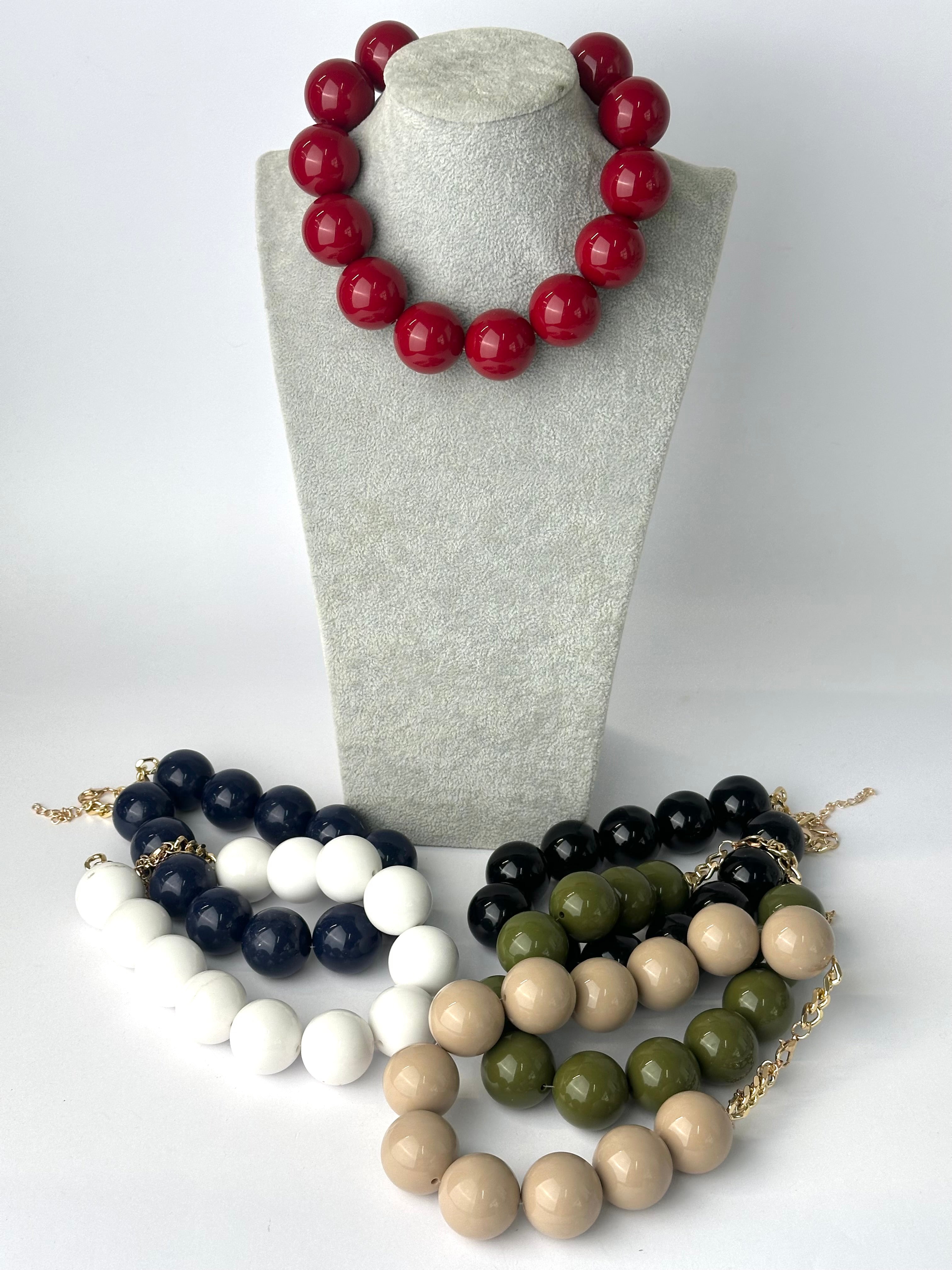 Maxi Collana perle colors