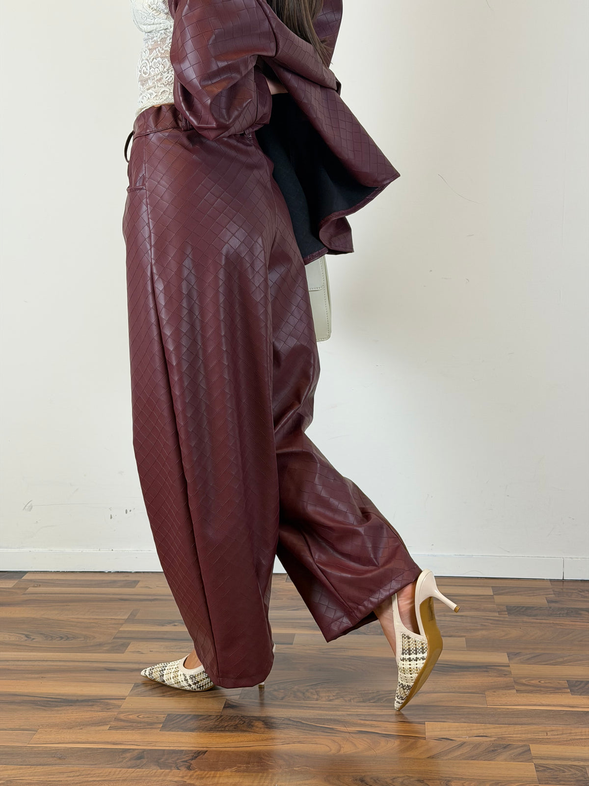 Pantalone Soledad bordeaux