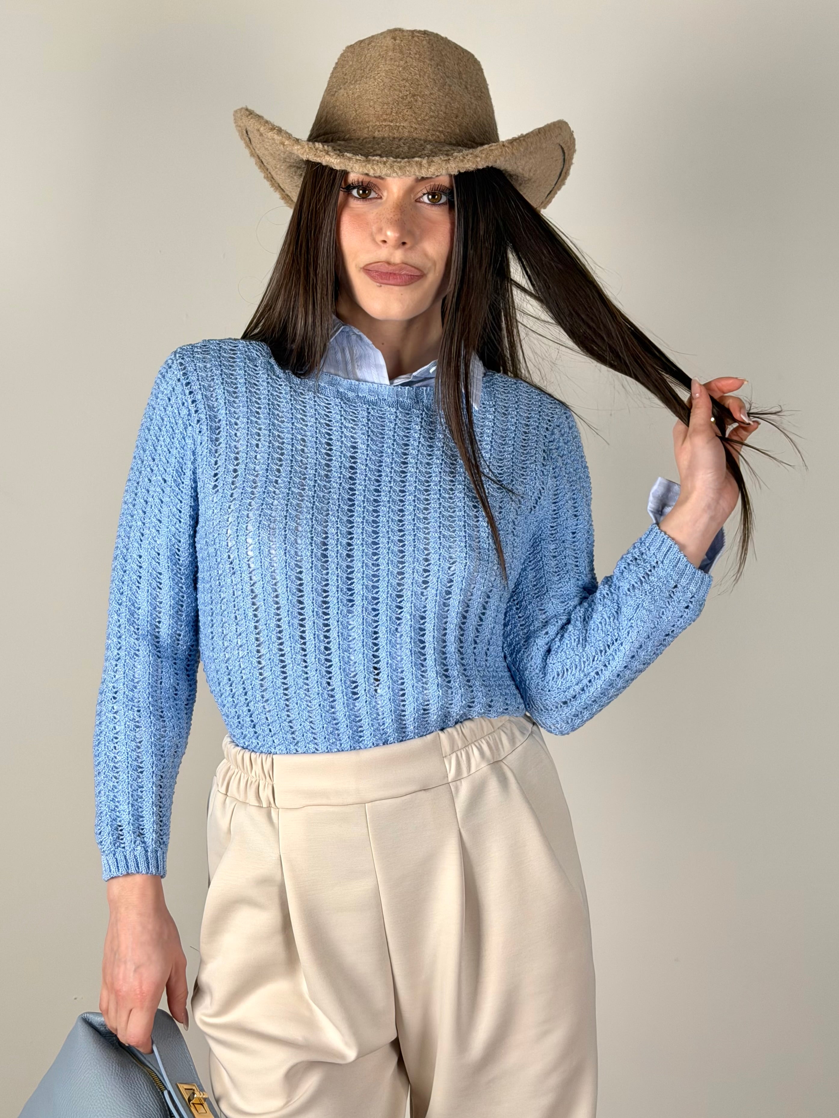 Maglia Angelina celeste