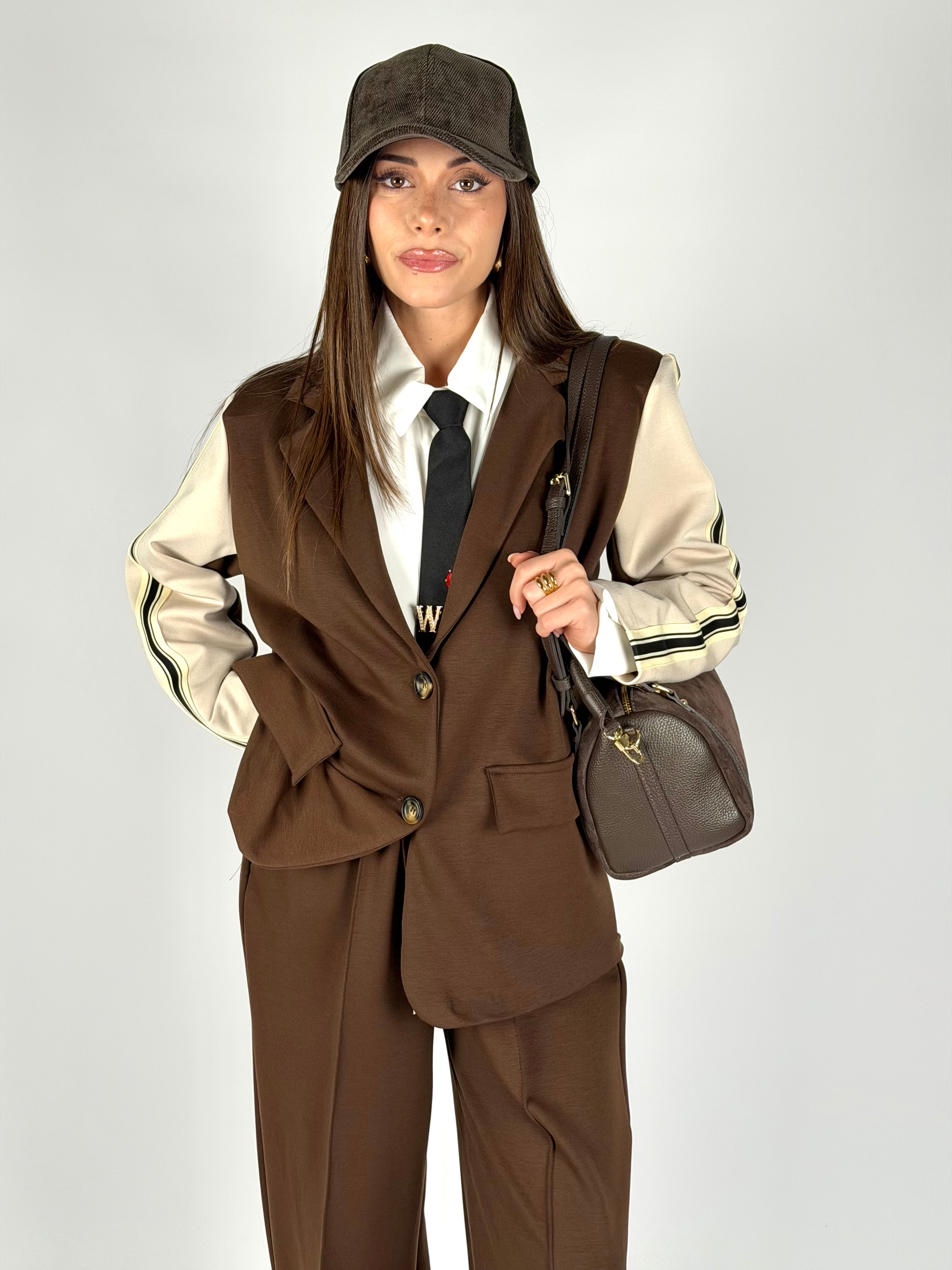 Giacca completo banda moro