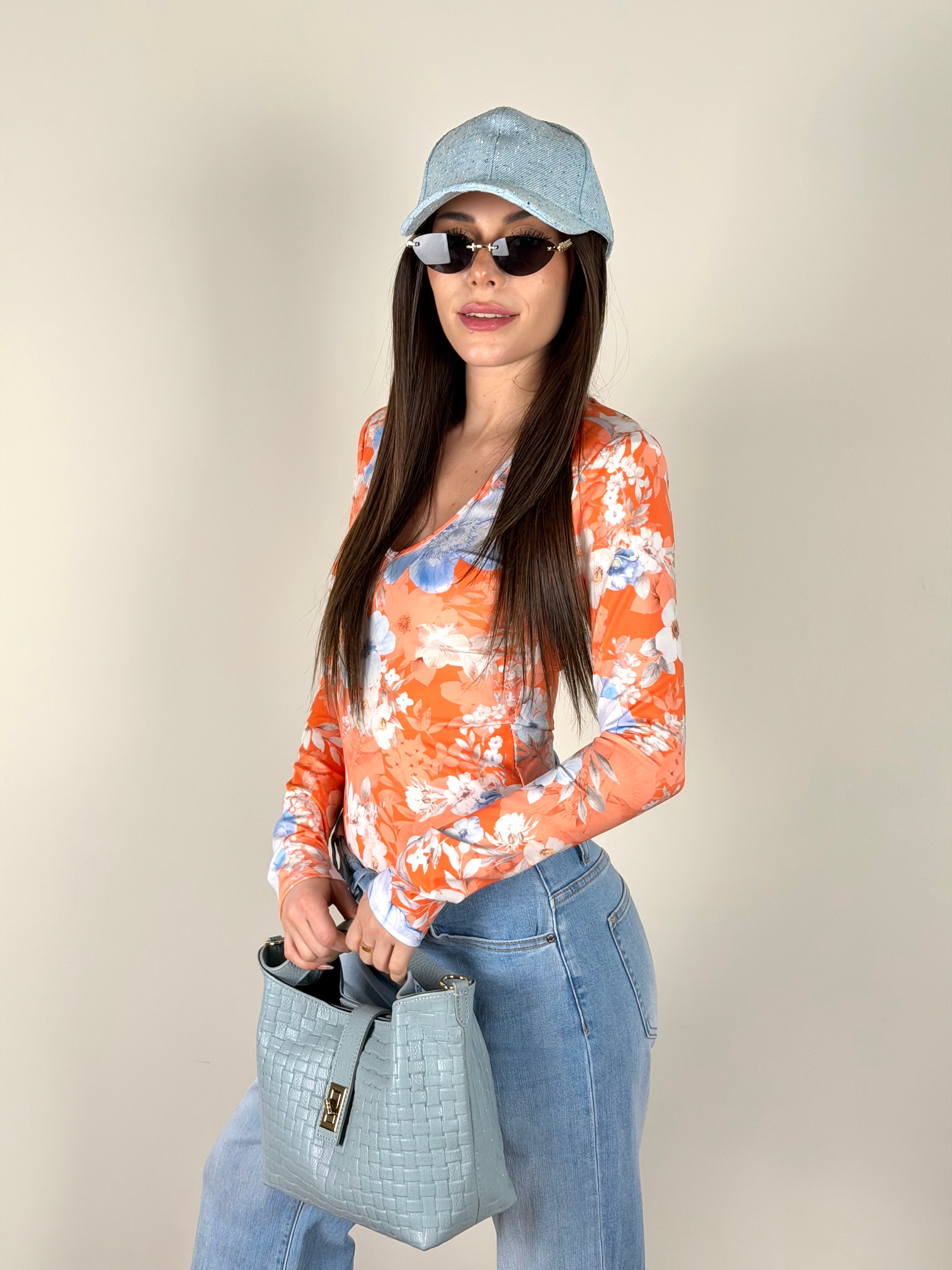 Maglia primavera arancione