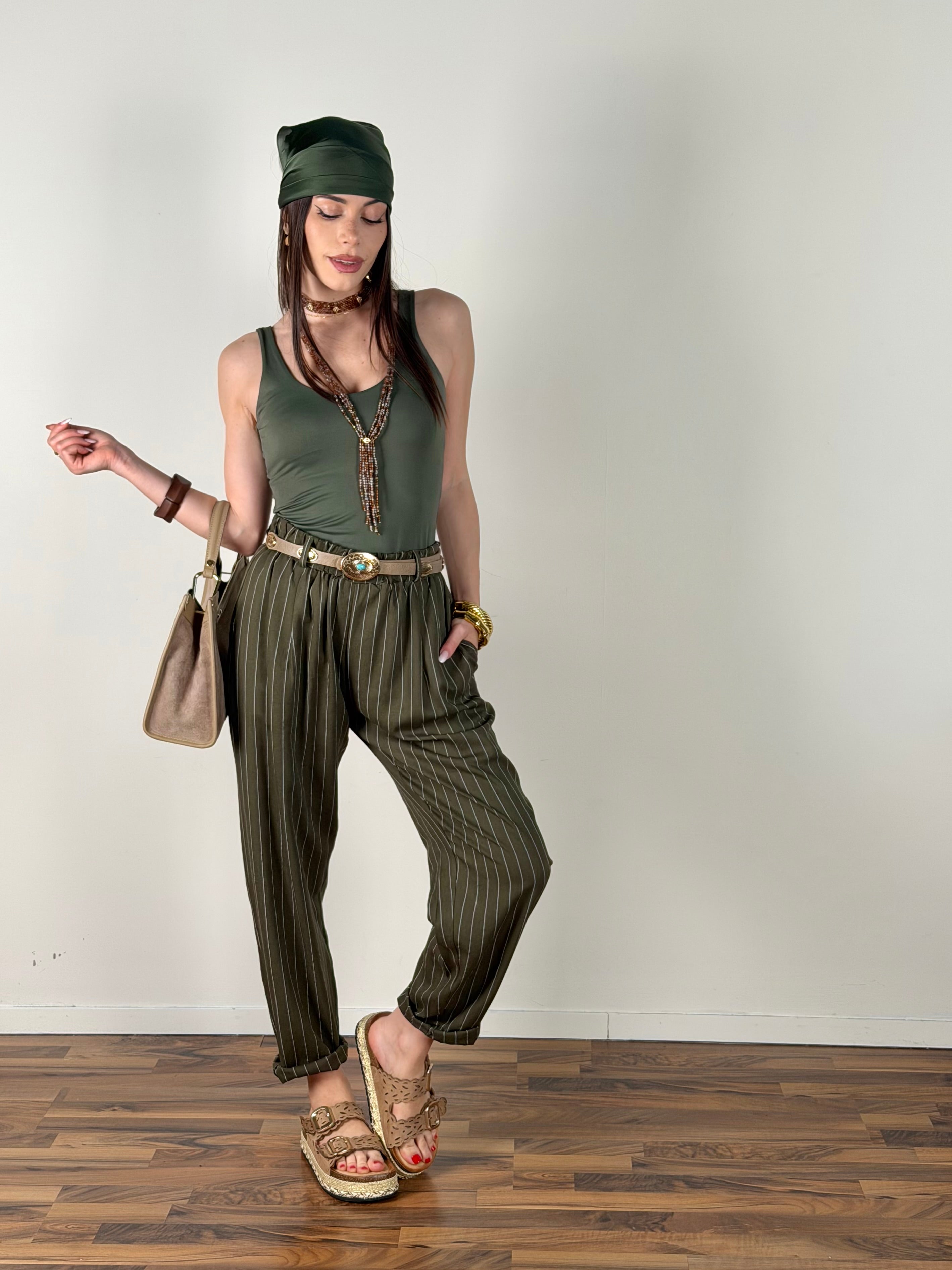 Pantalone David verde
