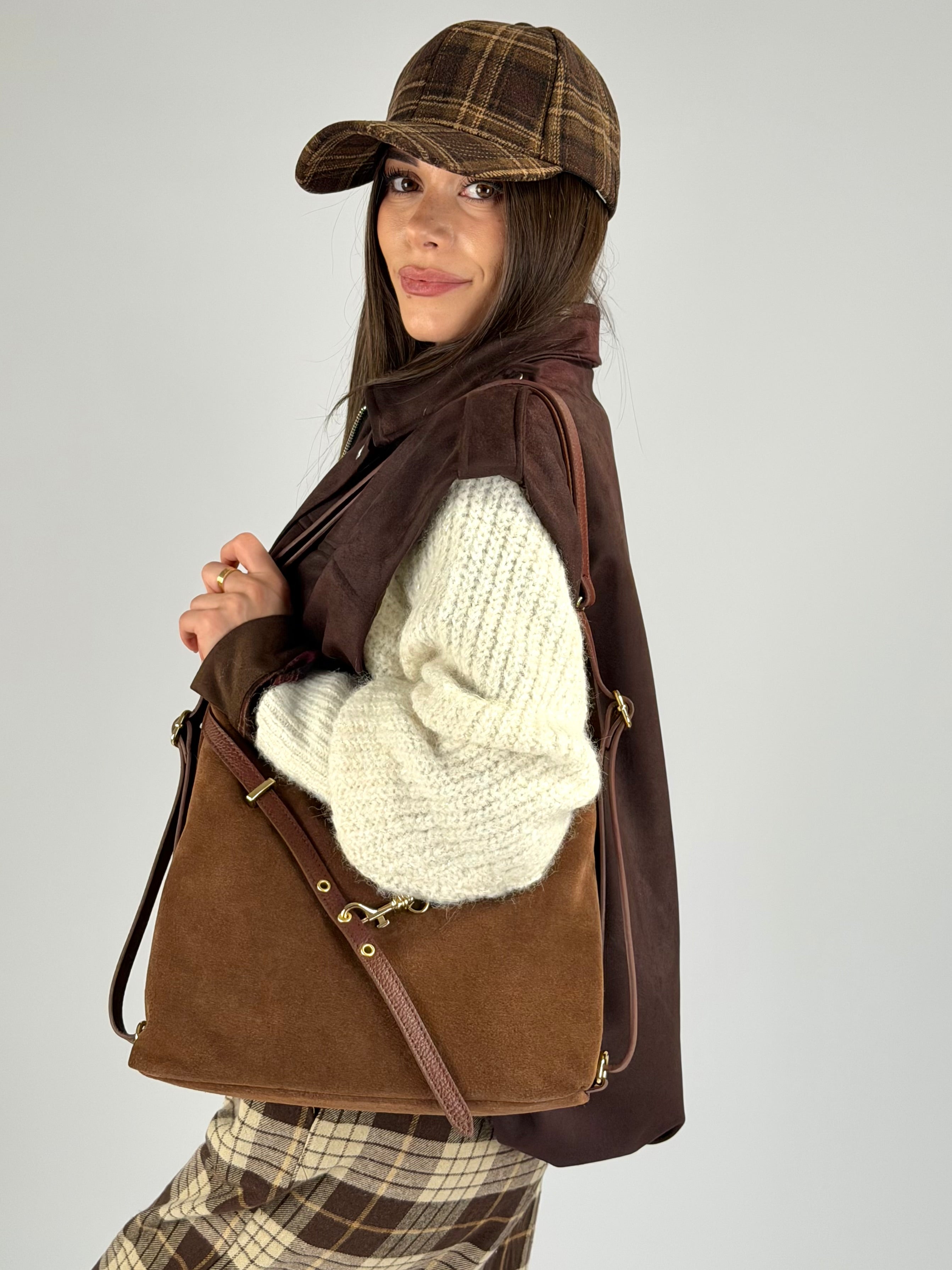 Smanicato scamosciato moro