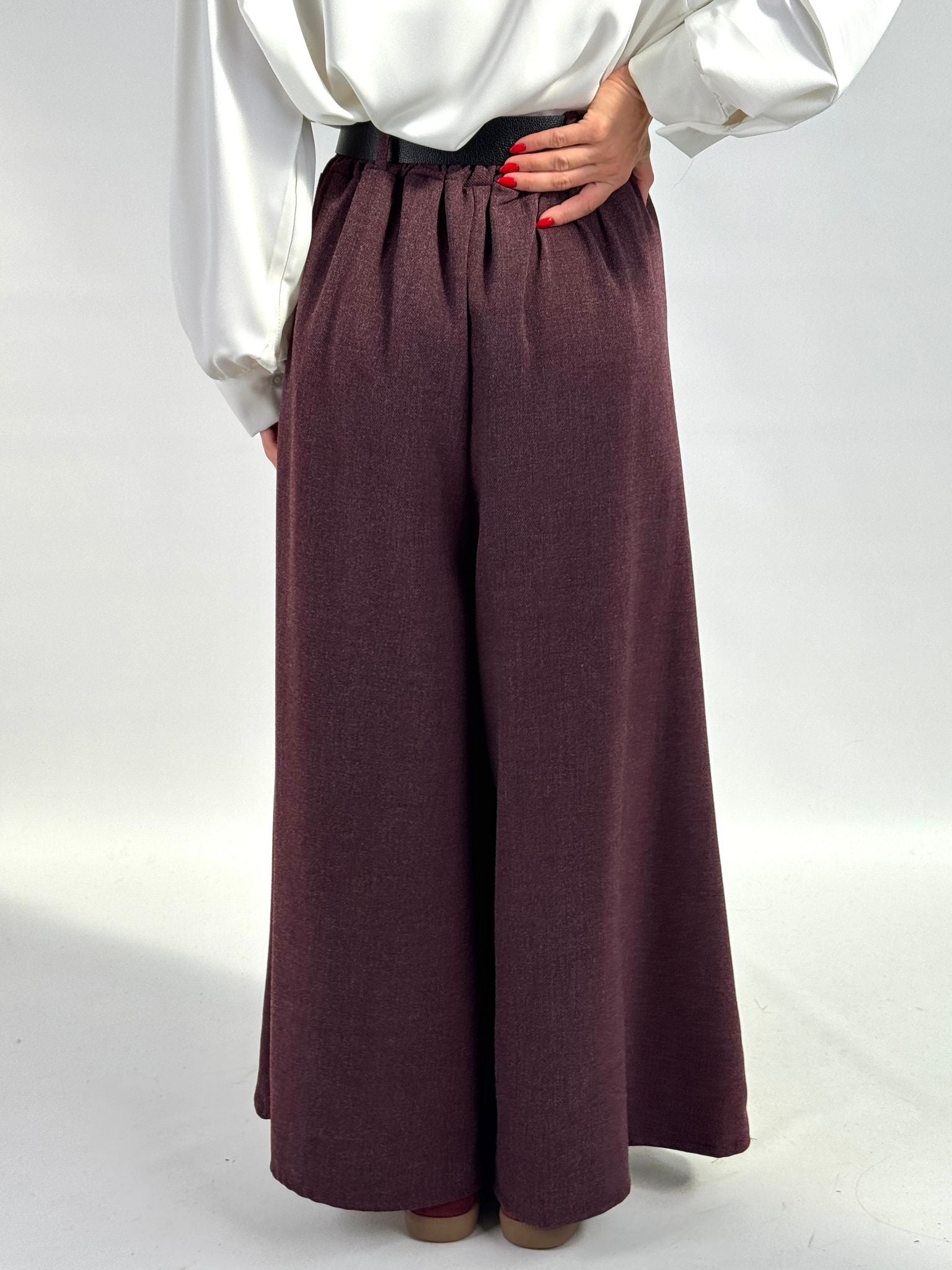 Pantalone Kate bordeaux