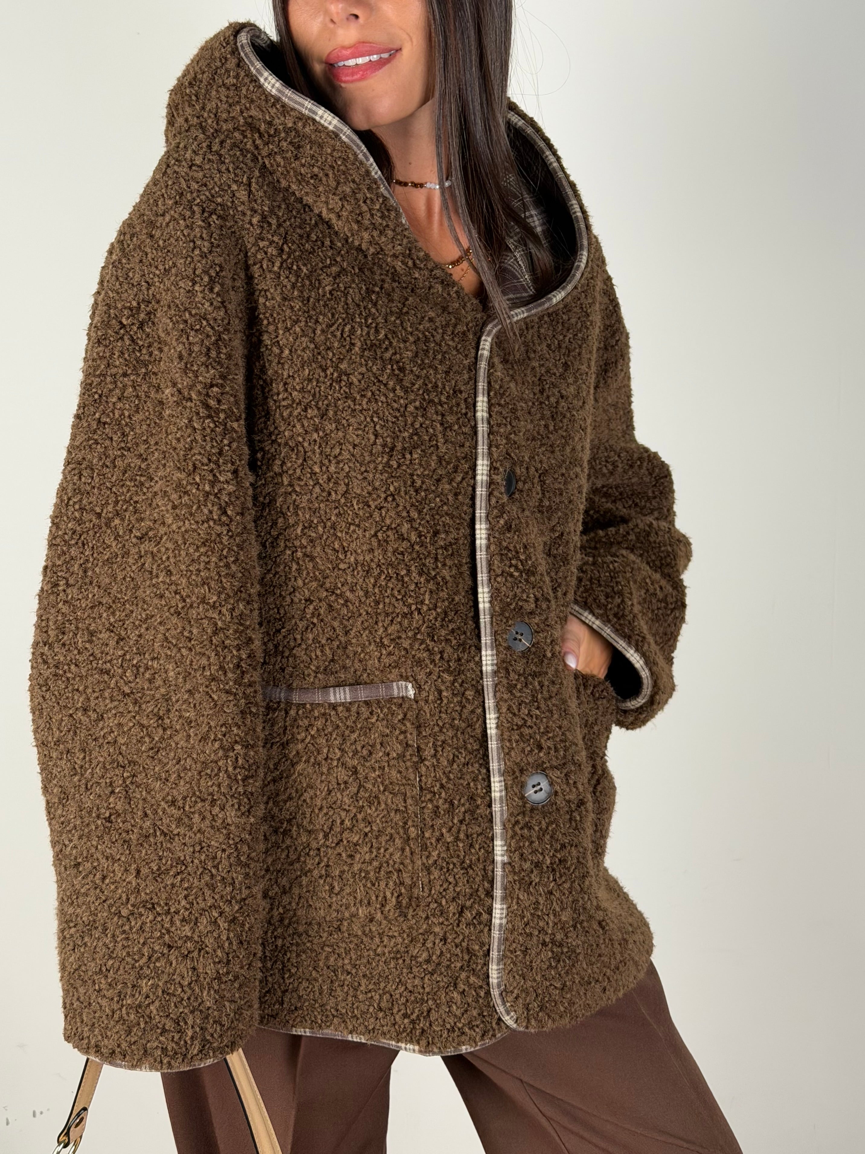 Teddy reversibile moro