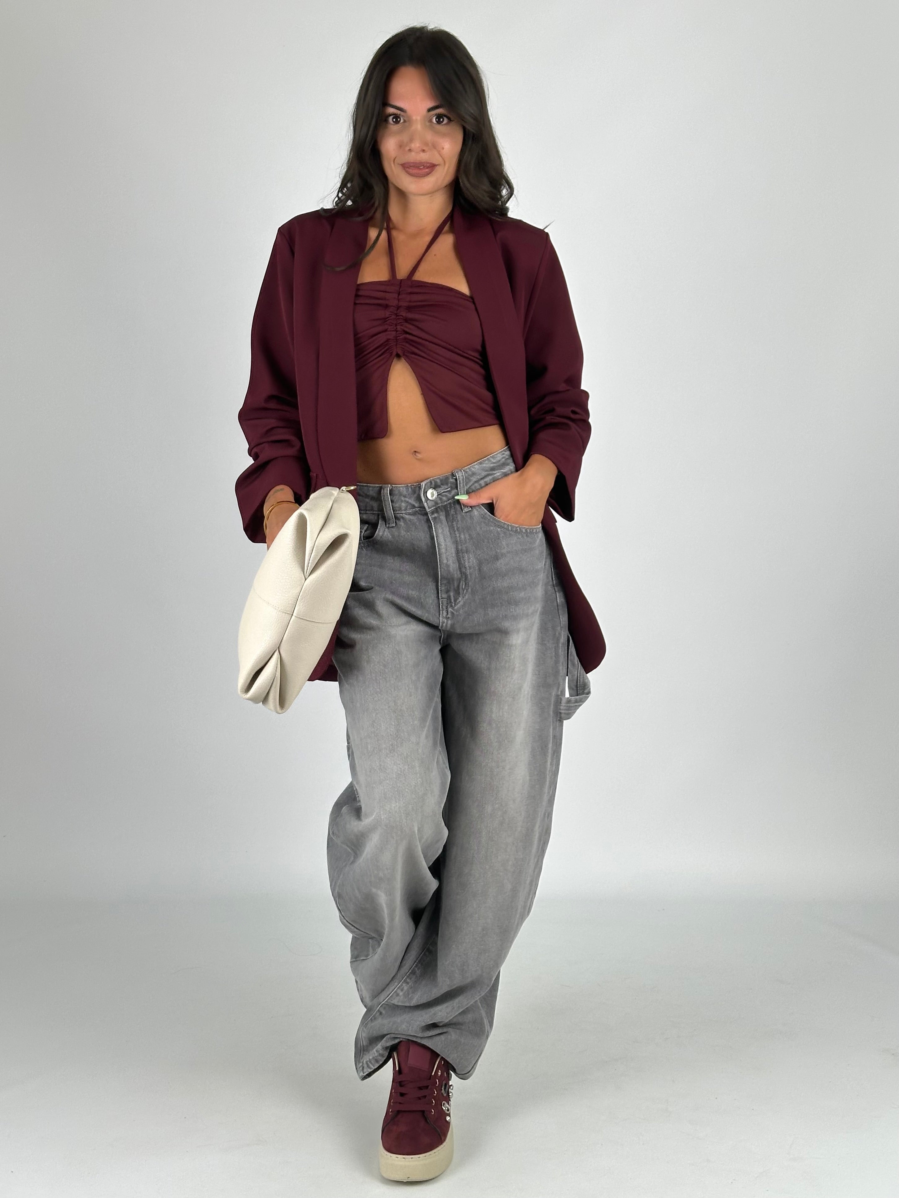 Giacca Mon Amour bordeaux