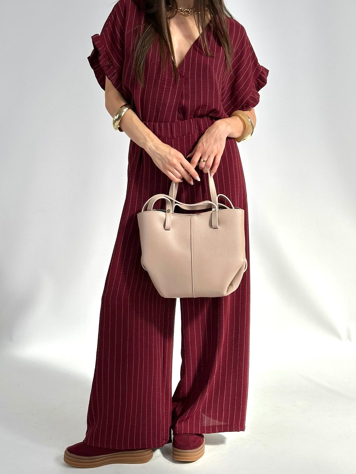 Completo Samantha bordeaux