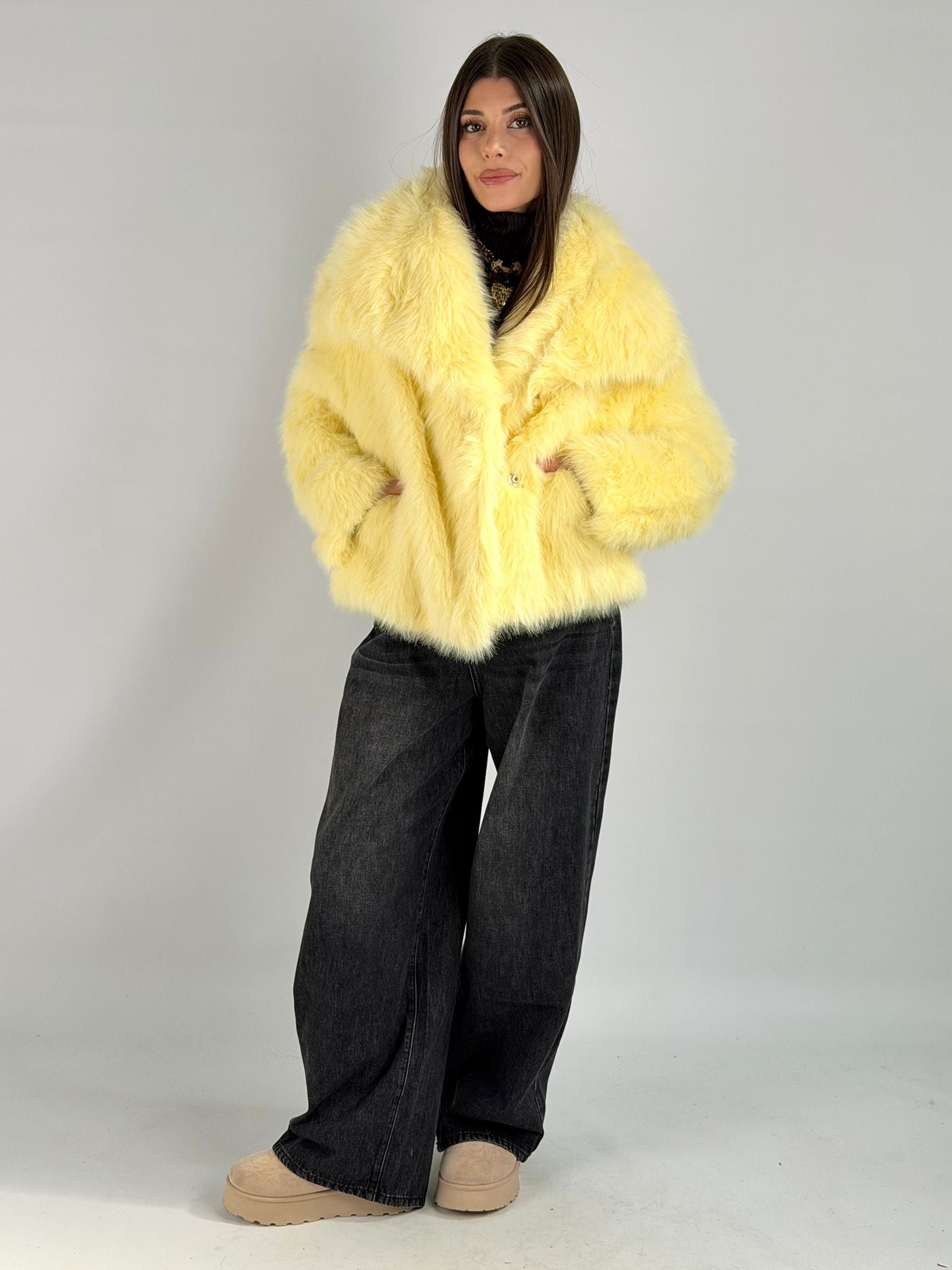 Pelliccia Gemma giallo