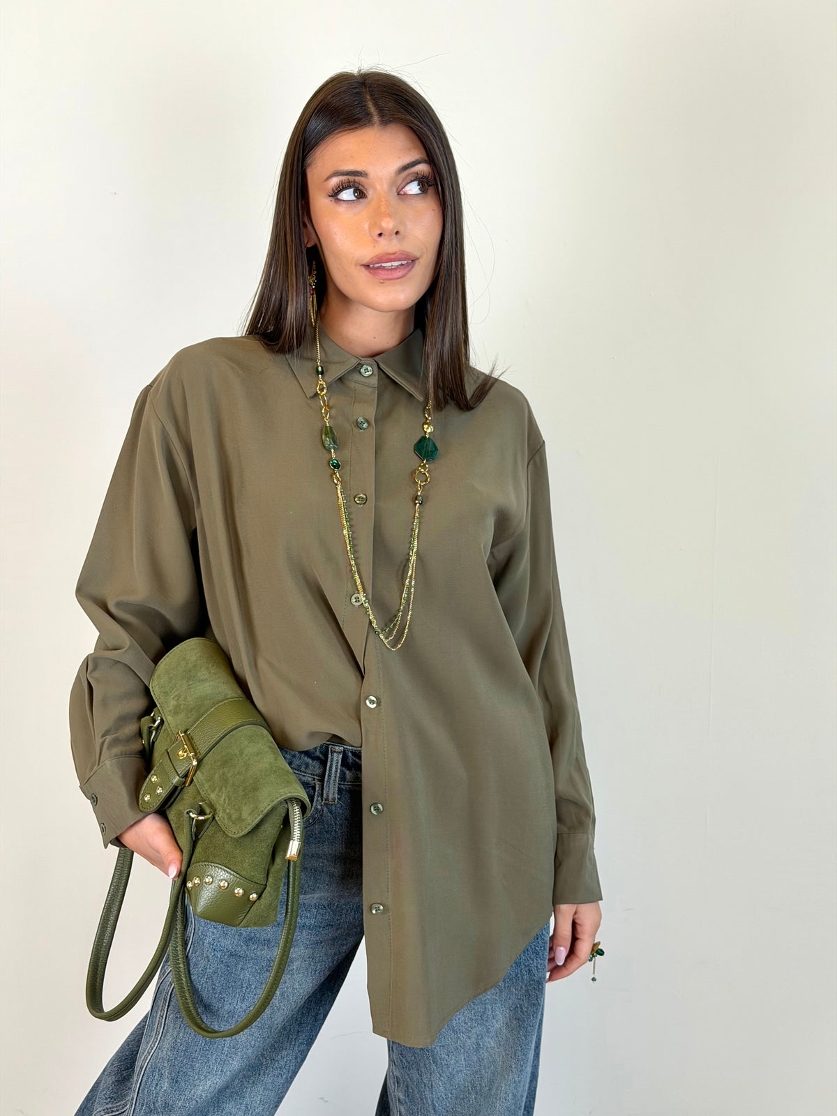 Camicia belle verde