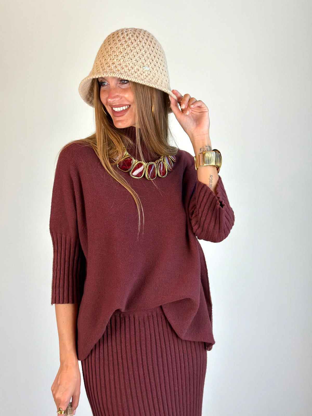 Maglia Jacqueline bordeaux