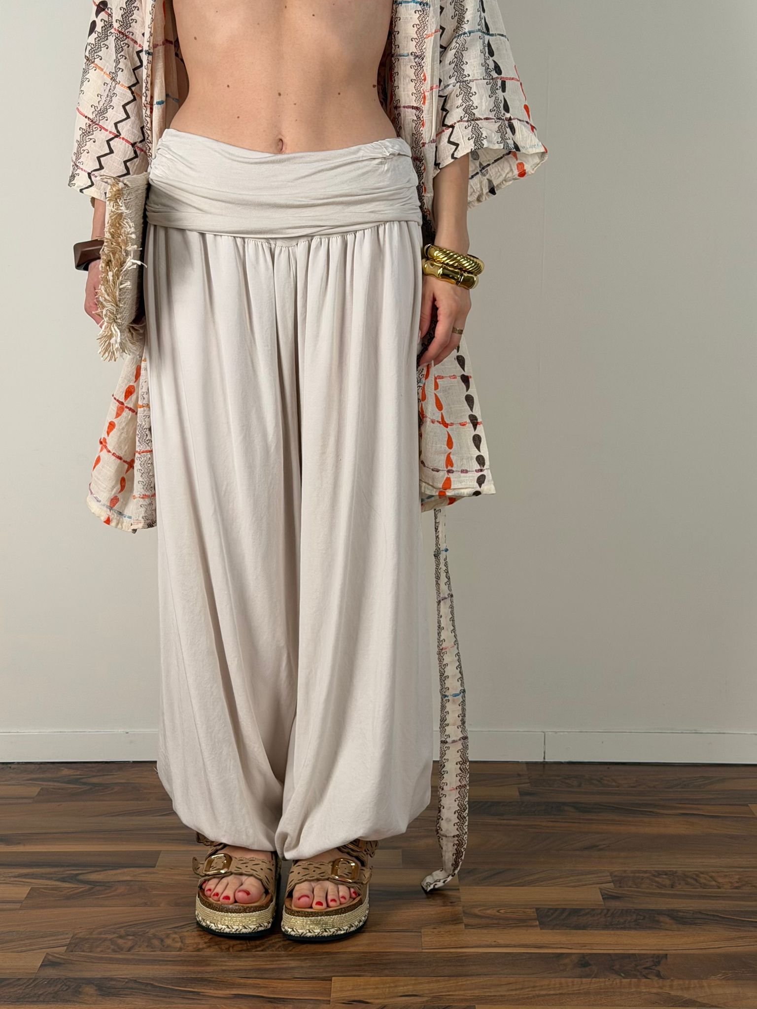 Pantalone odalisca beige