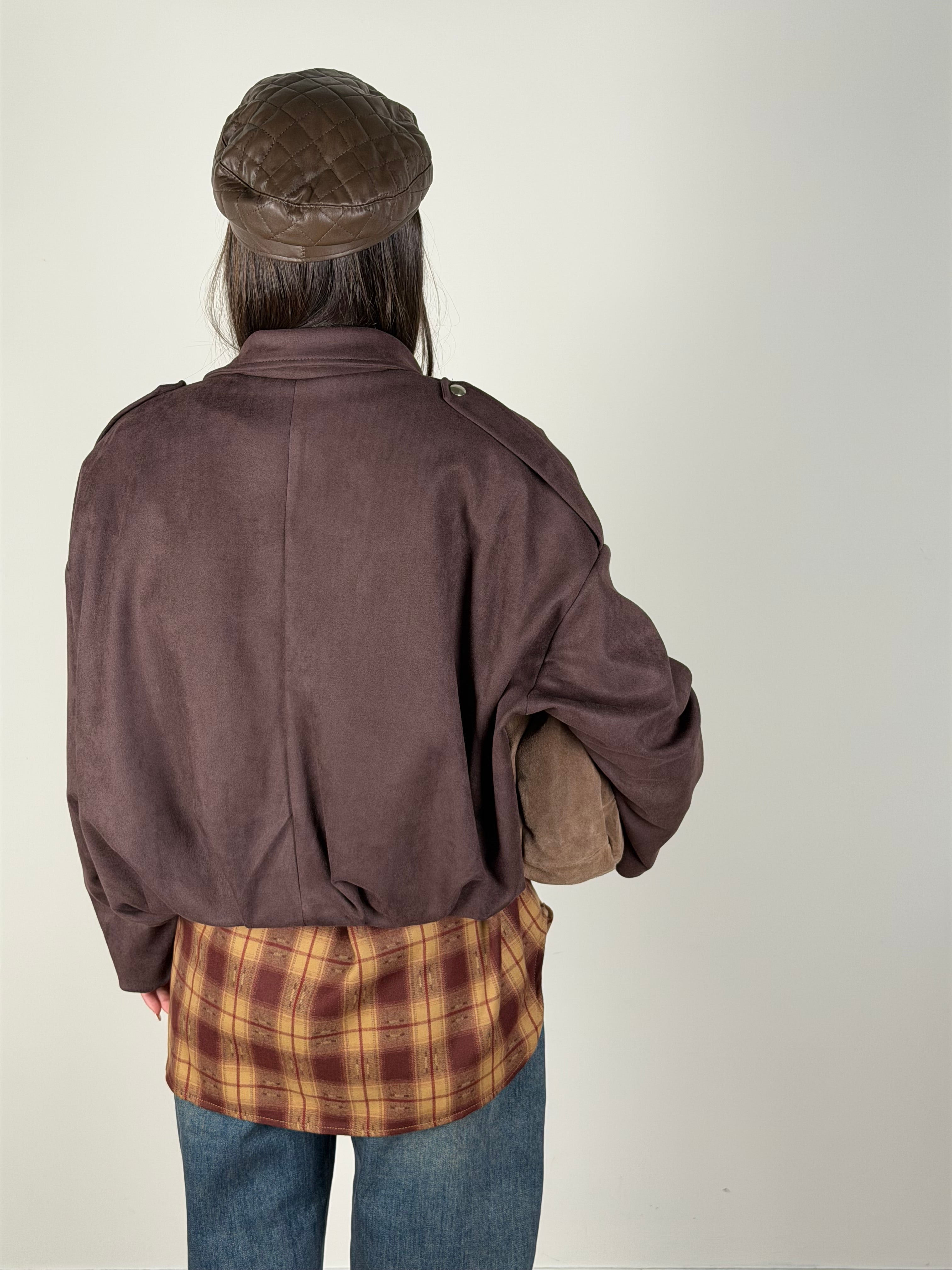 Bomber scamosciato Clelia moro