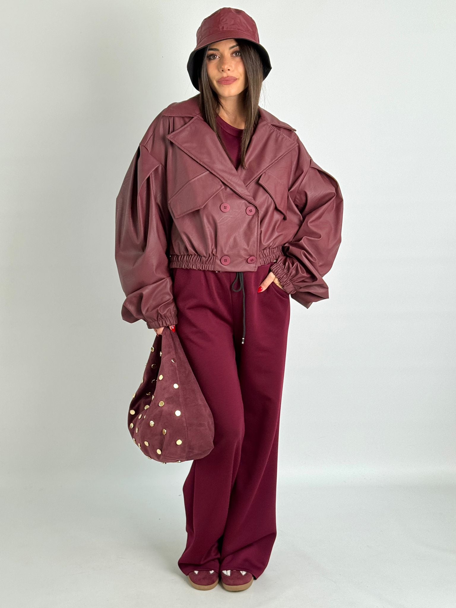 Bomber Olga bordeaux