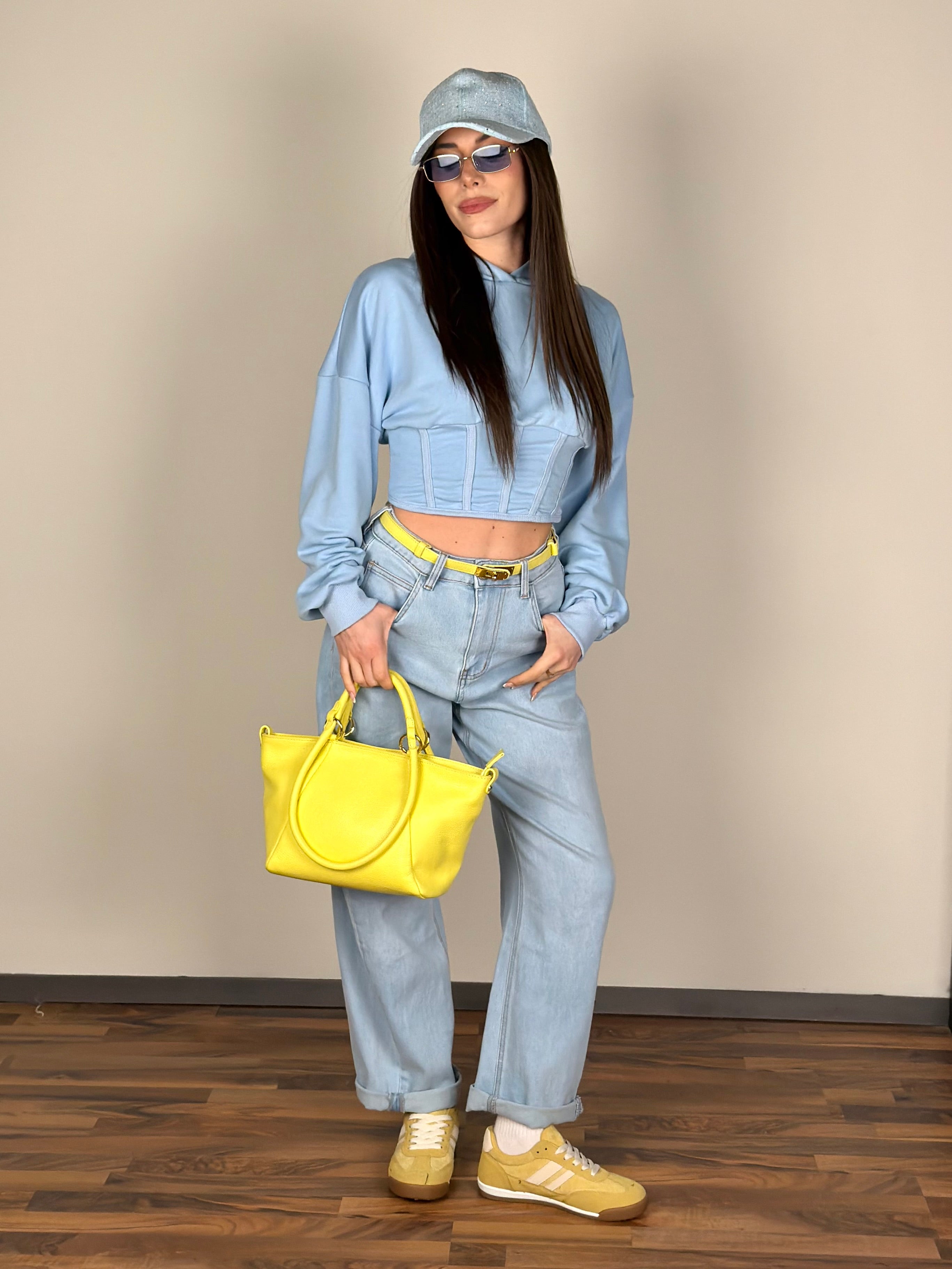 Felpa Las Vegas celeste