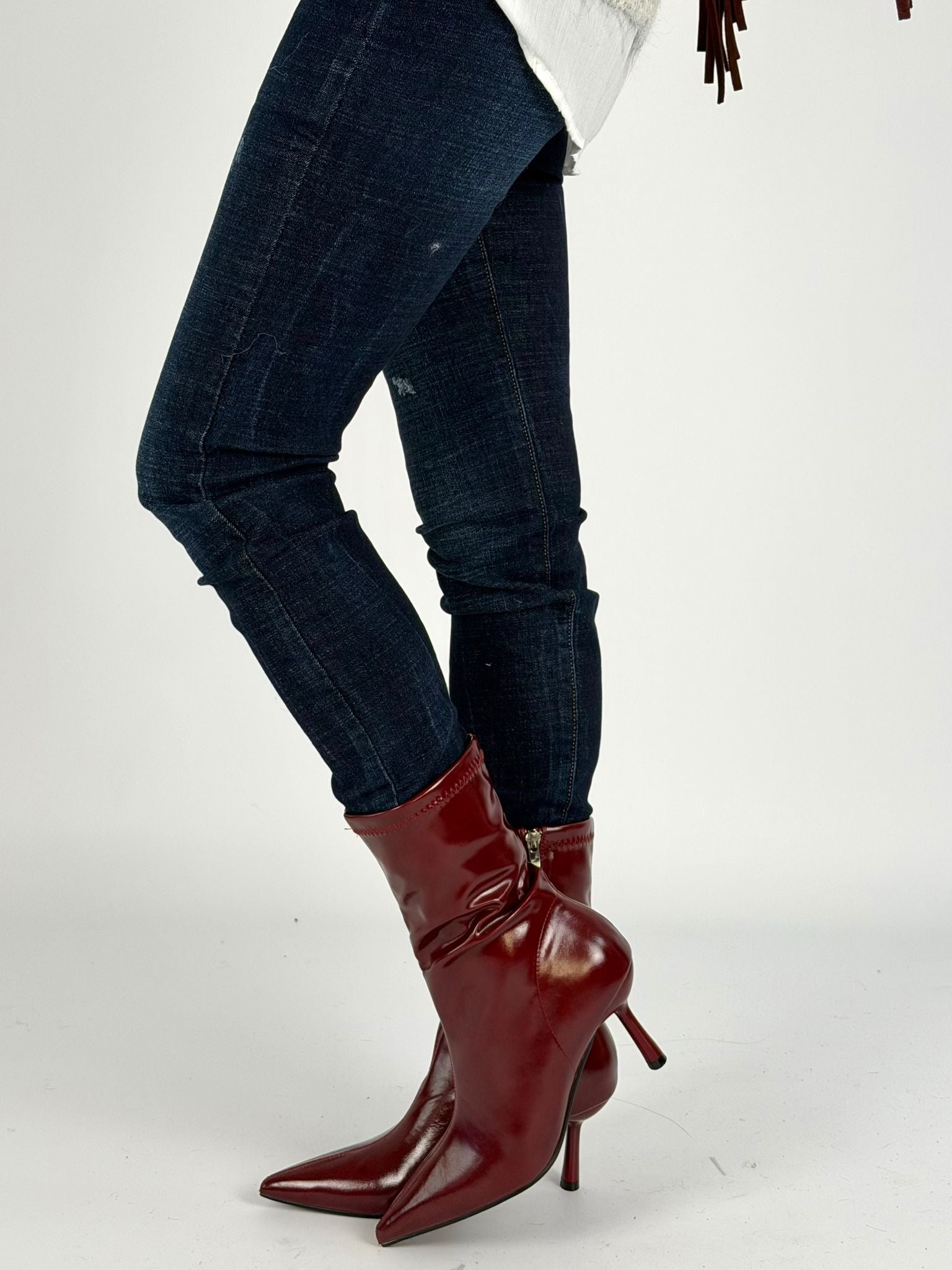 Stivale Lady D bordeaux