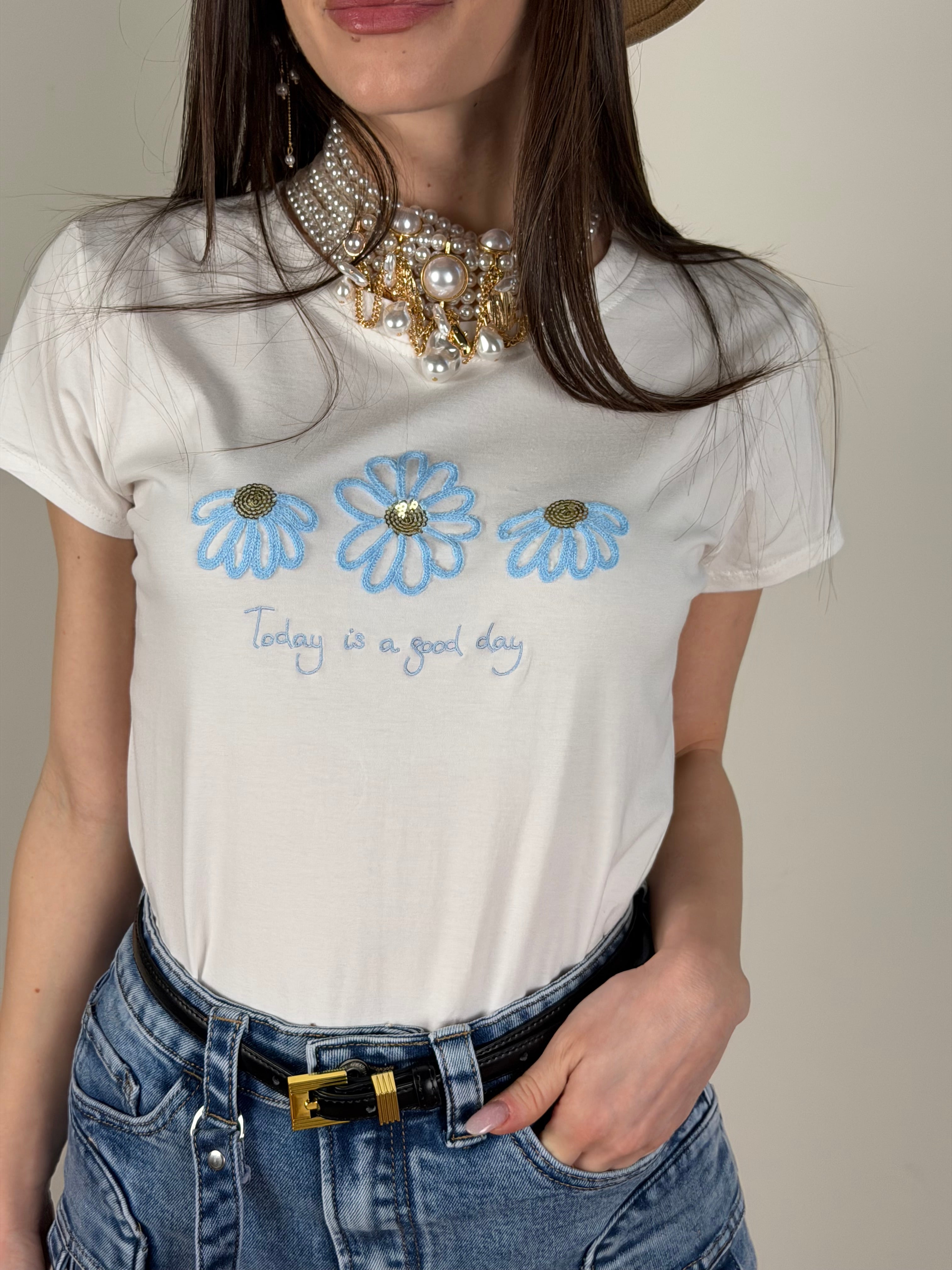 T-shirt “good day” celeste