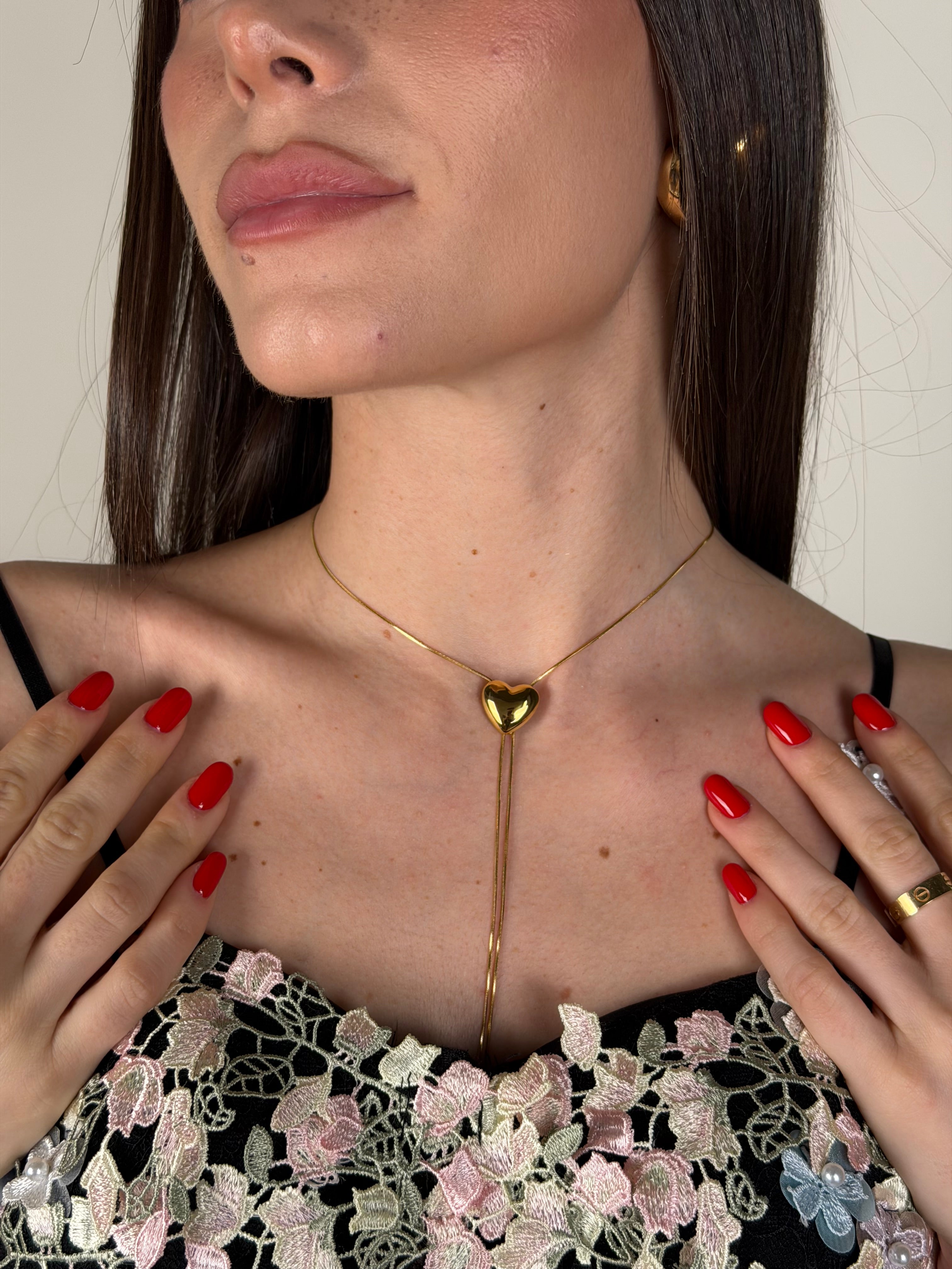 Collana valentine cuore bold oro