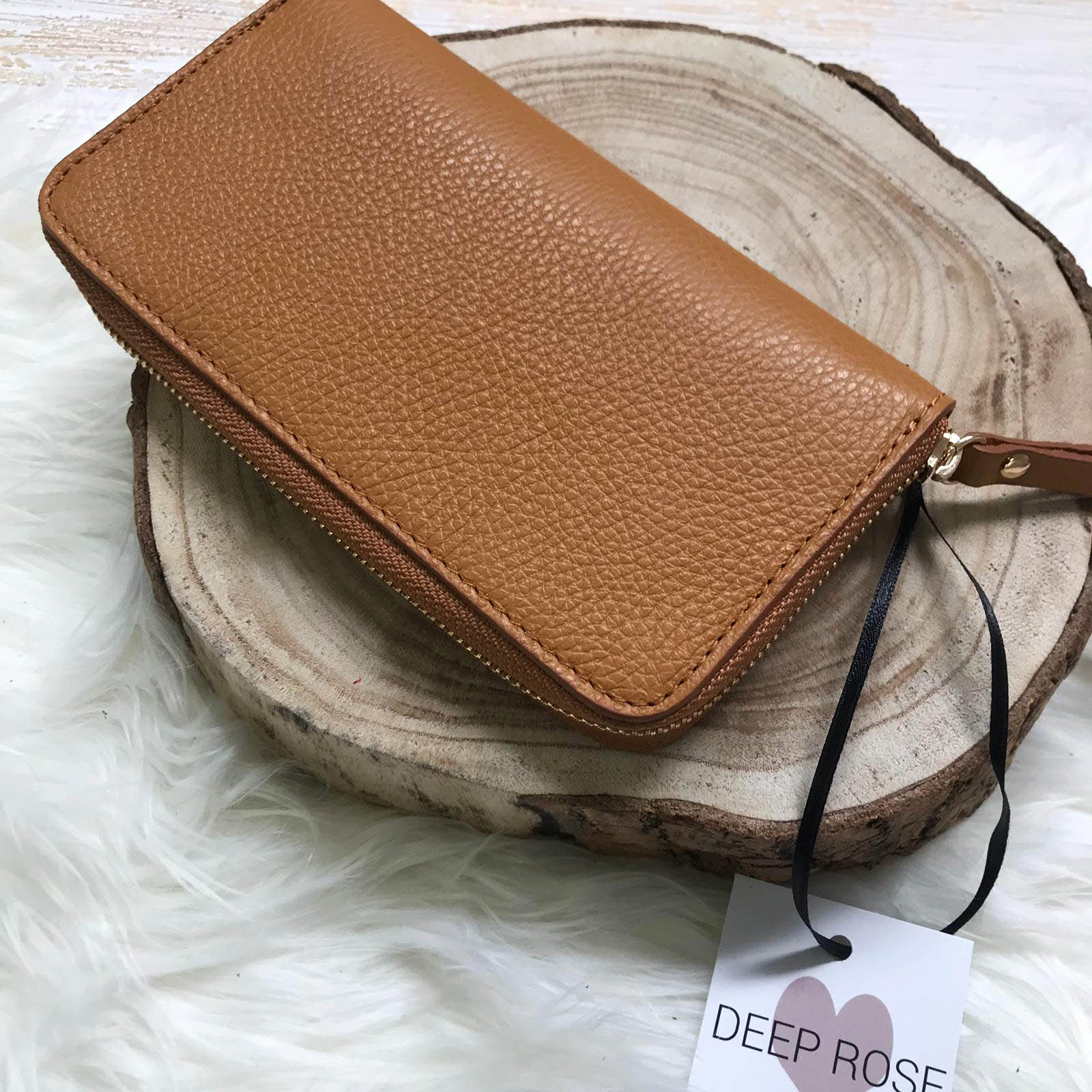 Portafogli grande con zip