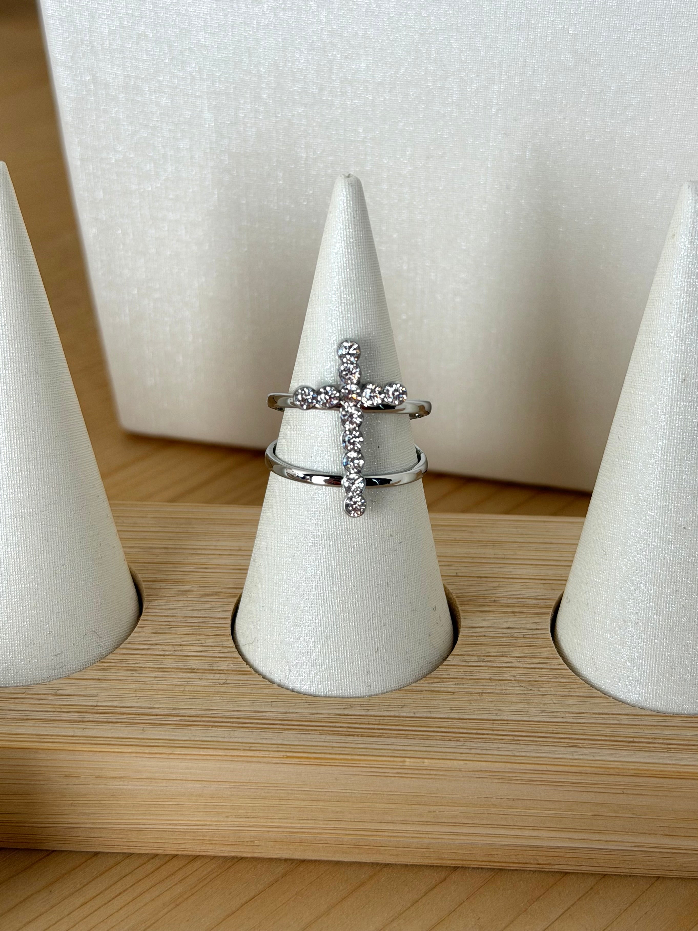 Anello cross  - Collezione Symbol argento