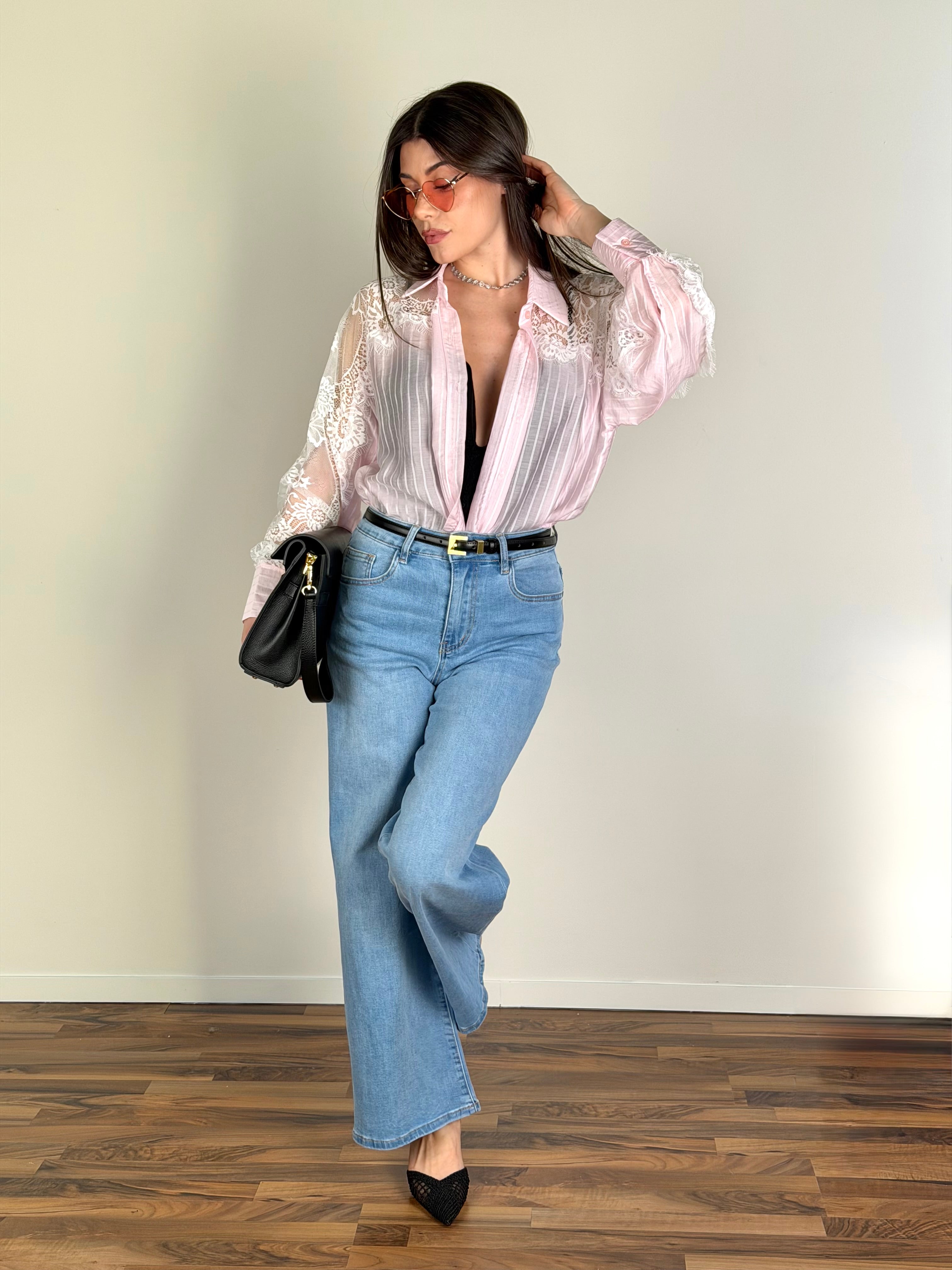 Camicia Baby-doll rosa