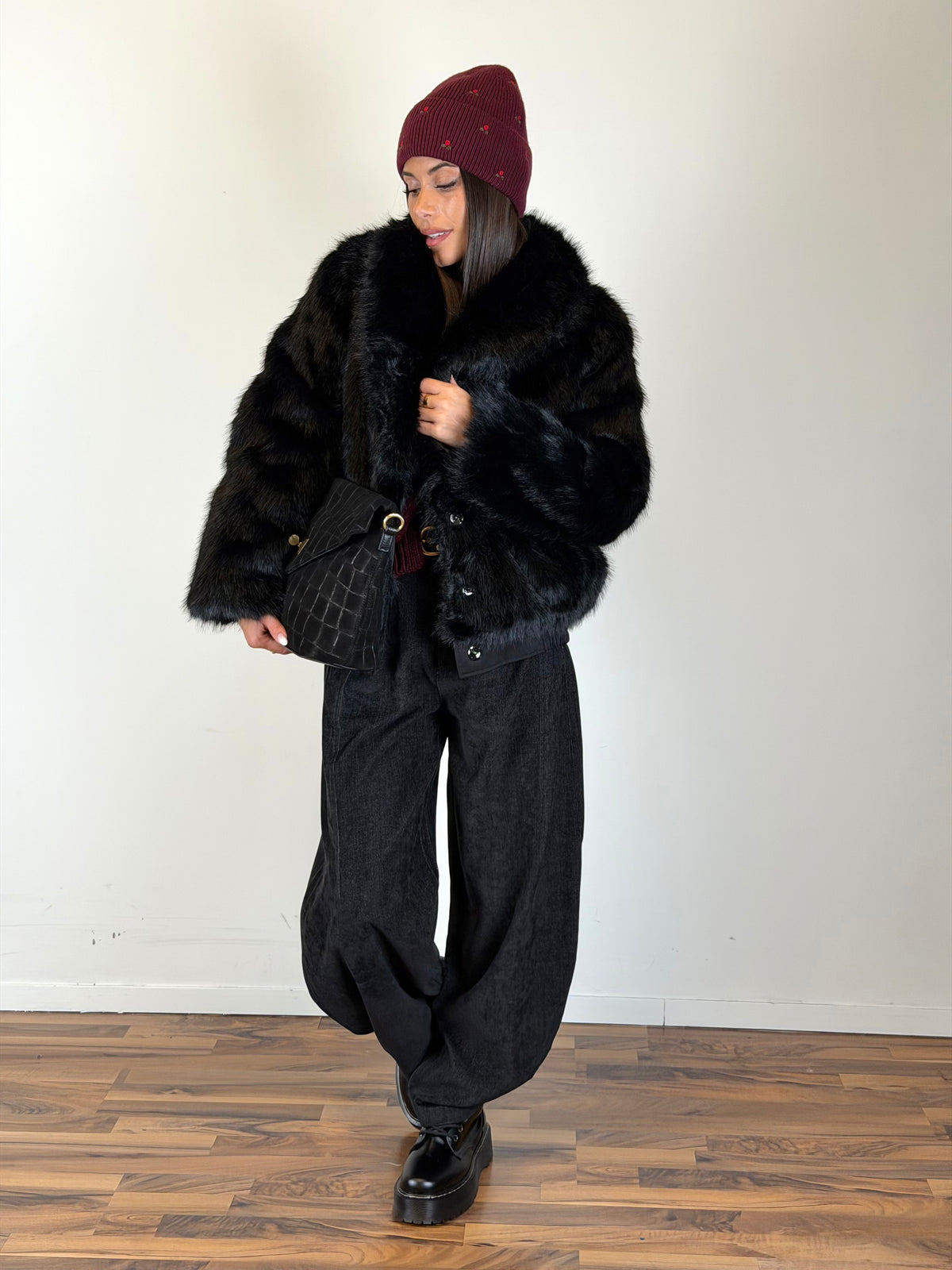 Pelliccia Lily nero