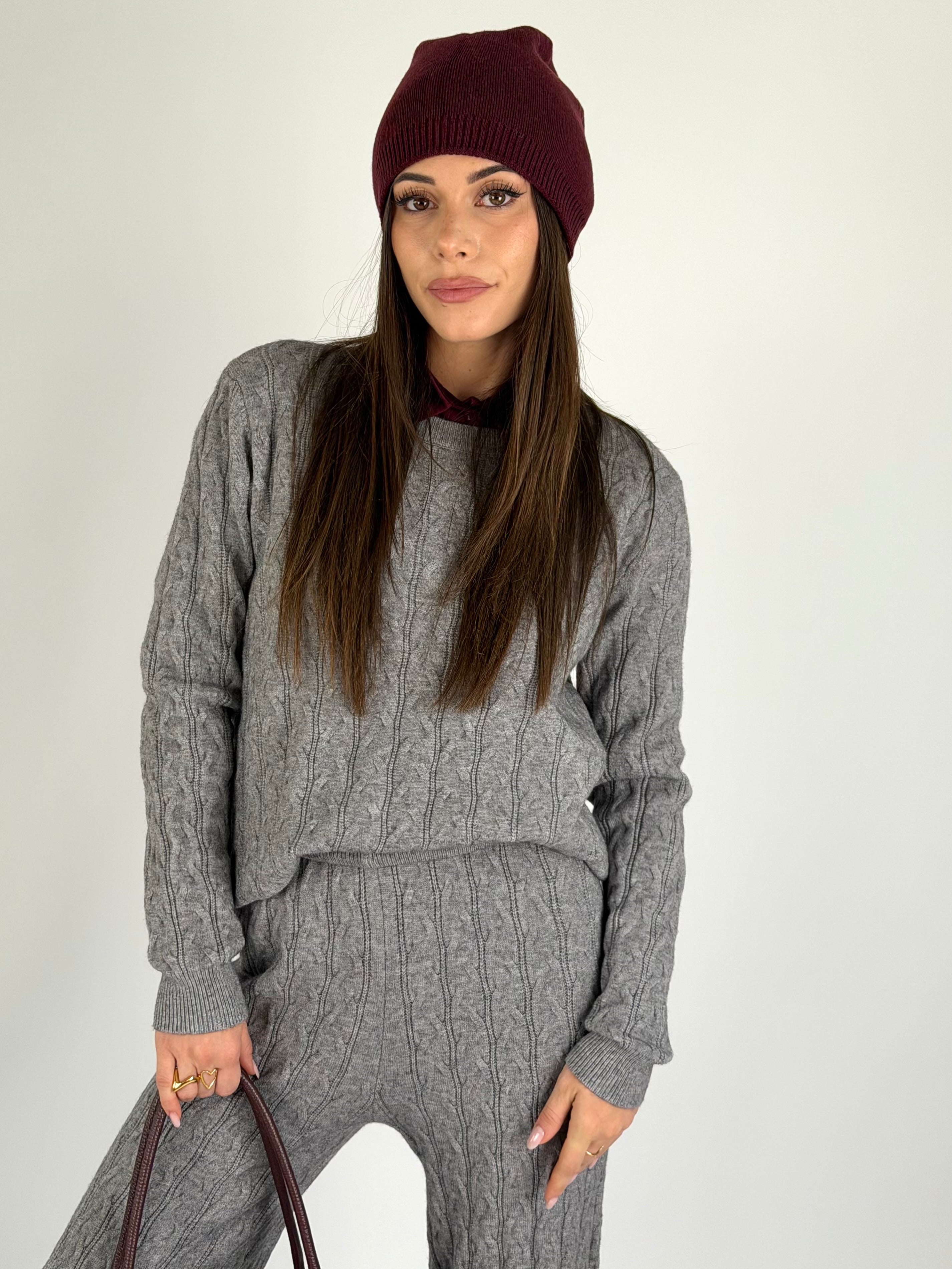 Tuta sportiva glam grigia