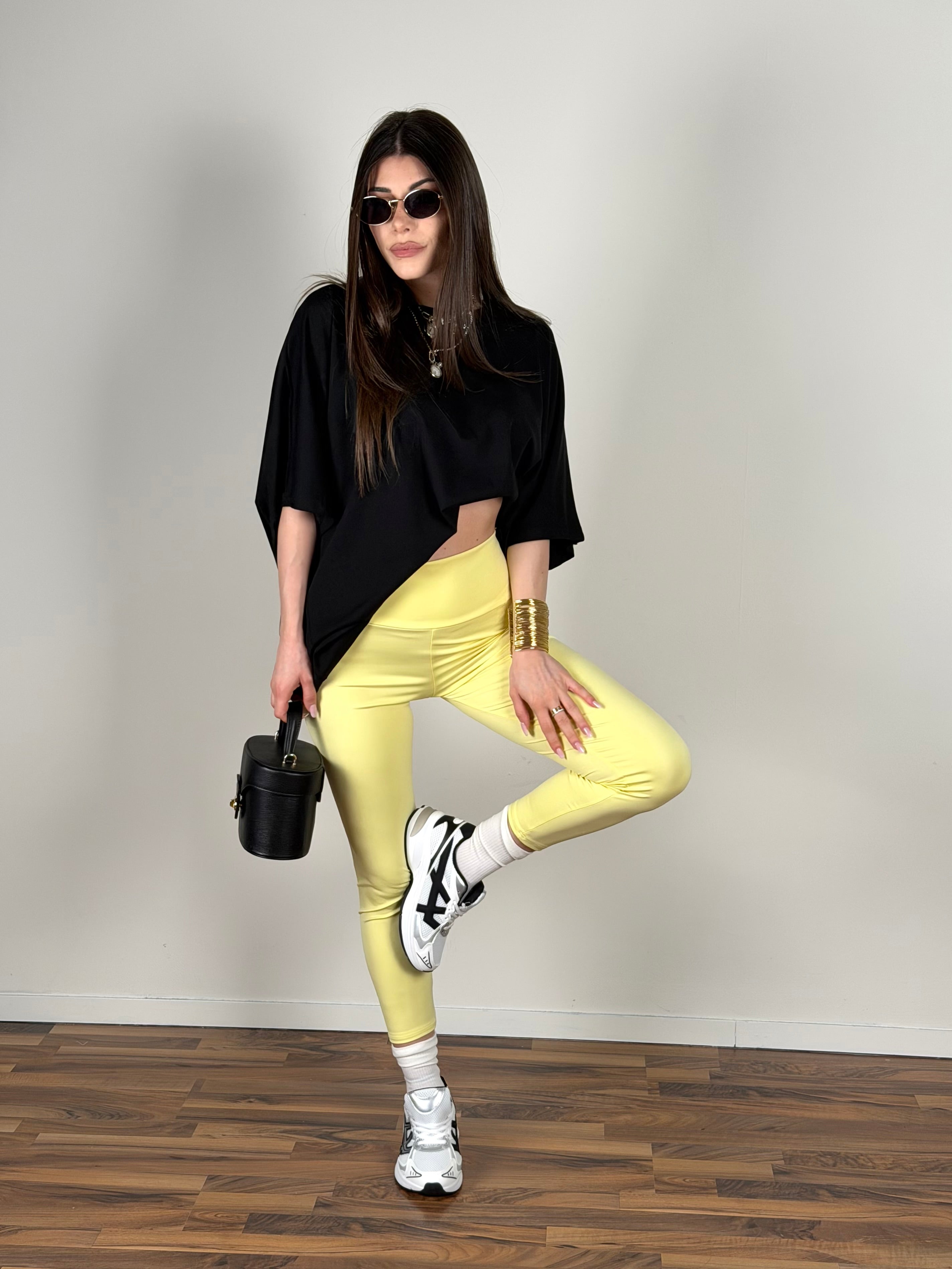 Leggins street giallo