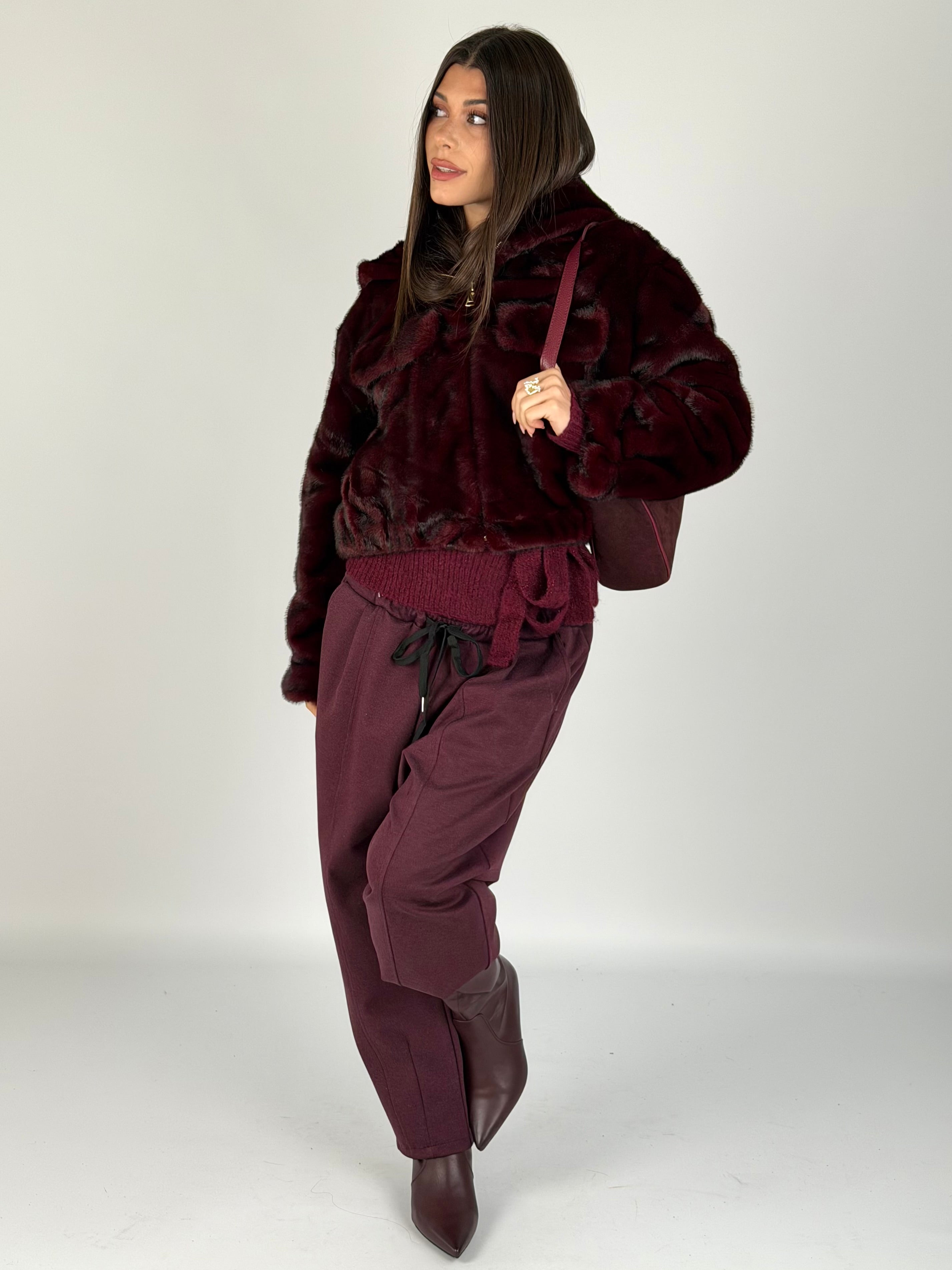 Pelliccia Marta bordeaux