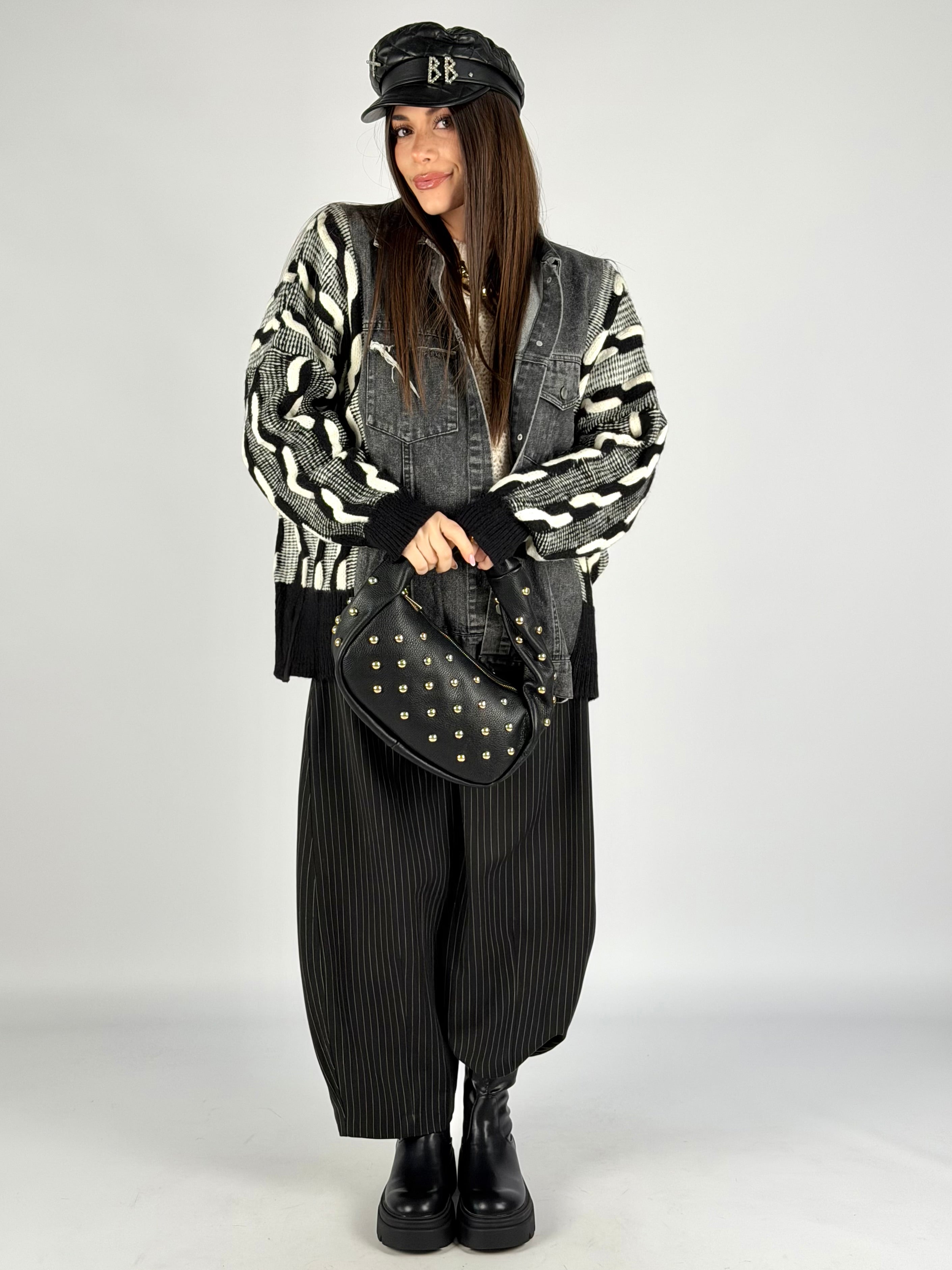 Giubbino maniche maglia Indie