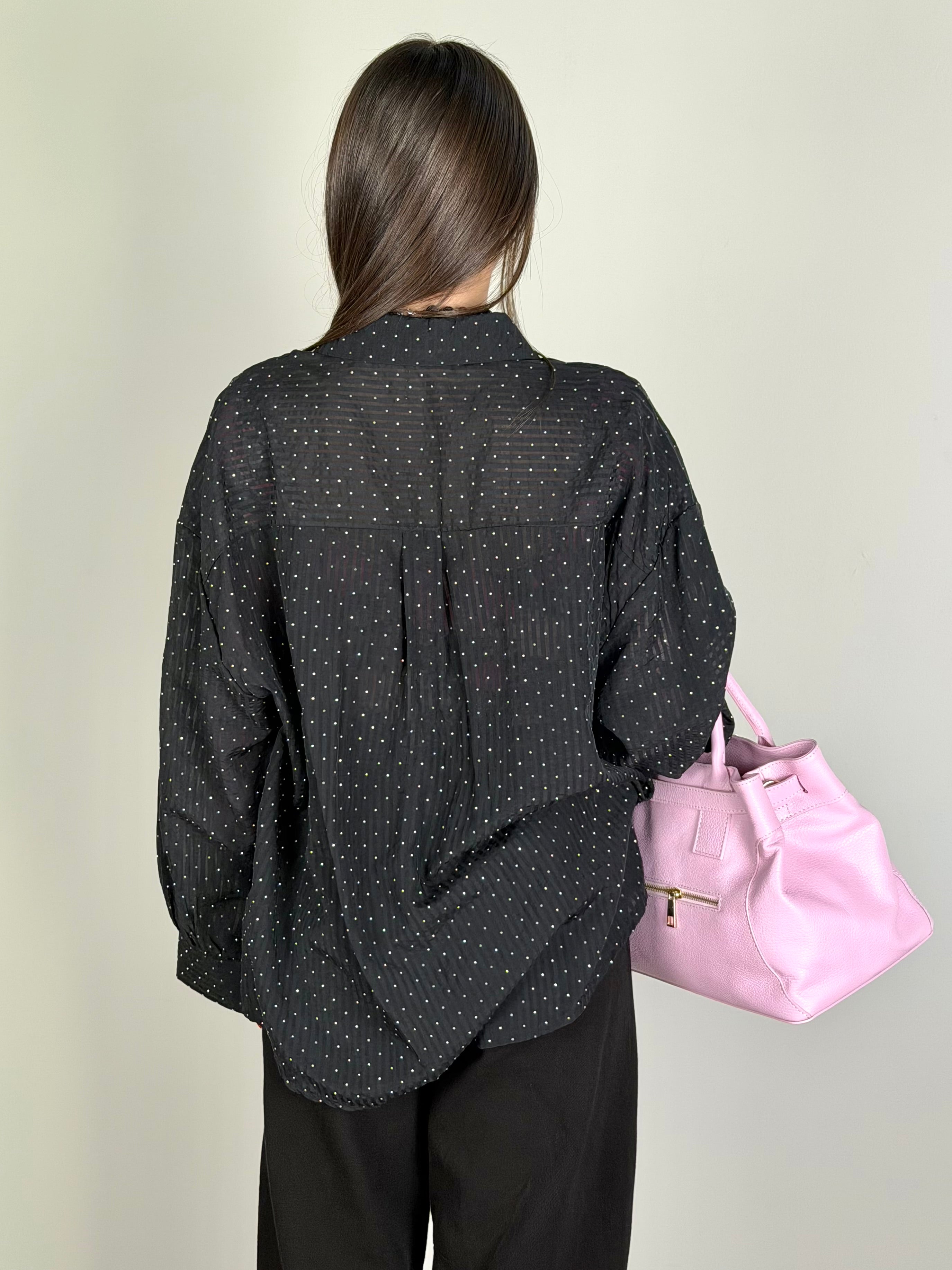 Camicia Zirconia nero