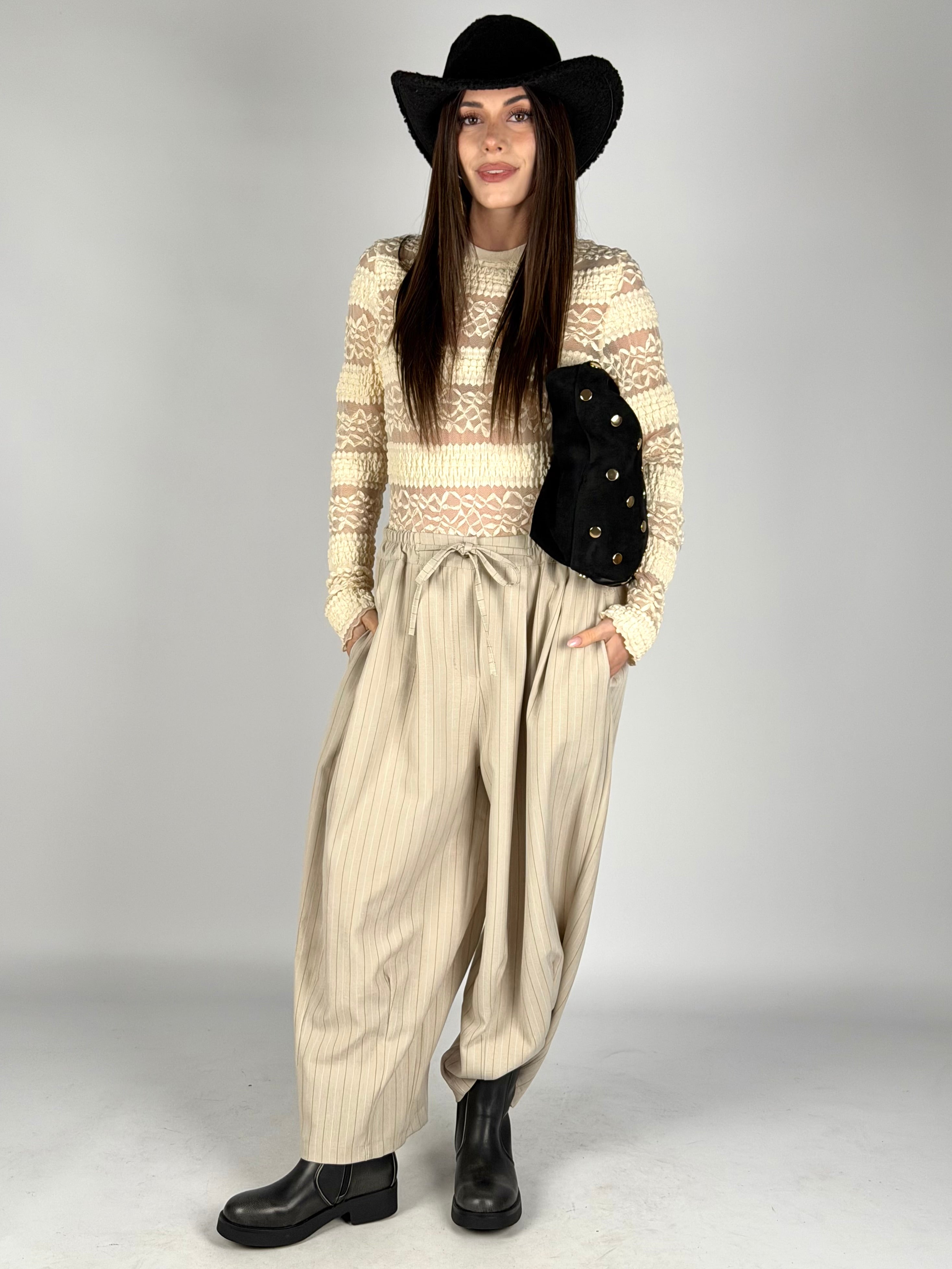 Pantalone Maya beige