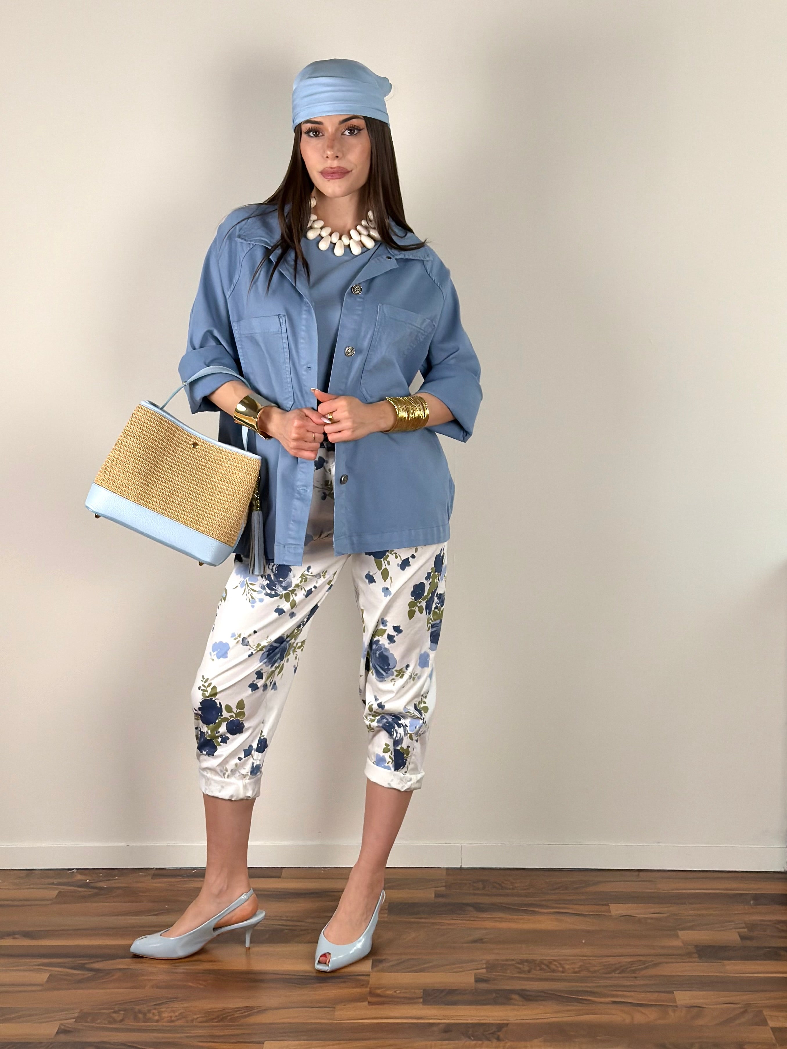 Camicia di jeans Mila celeste