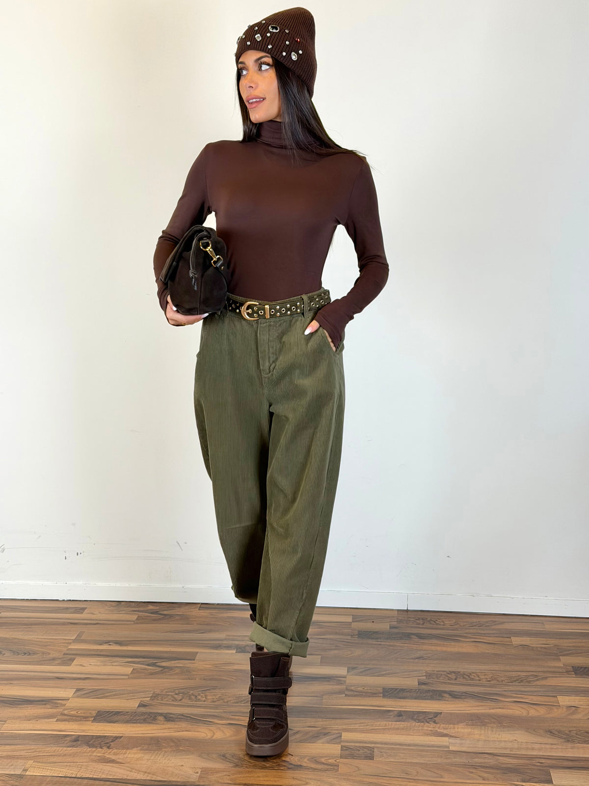 Pantalone Autunno verde